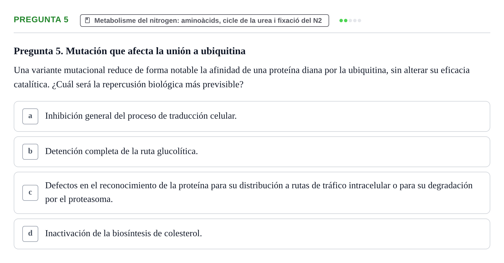 Enunciado: Pregunta 5