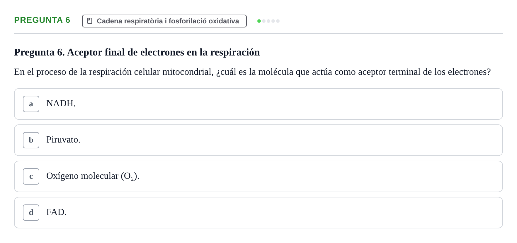 Enunciado: Pregunta 6