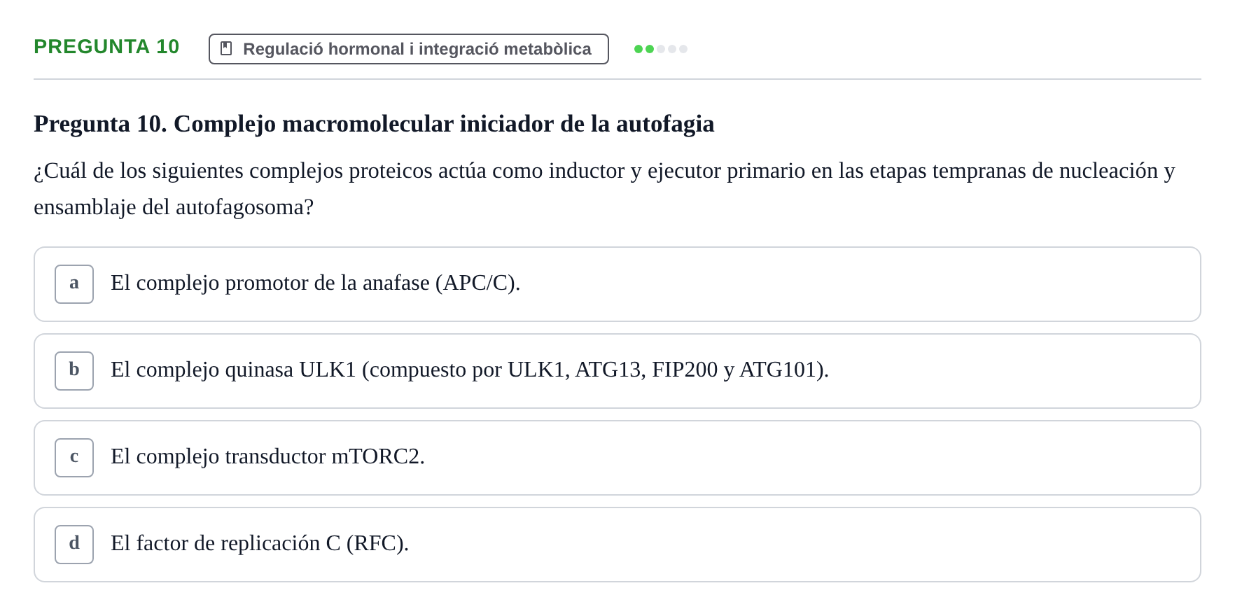 Enunciado: Pregunta 10
