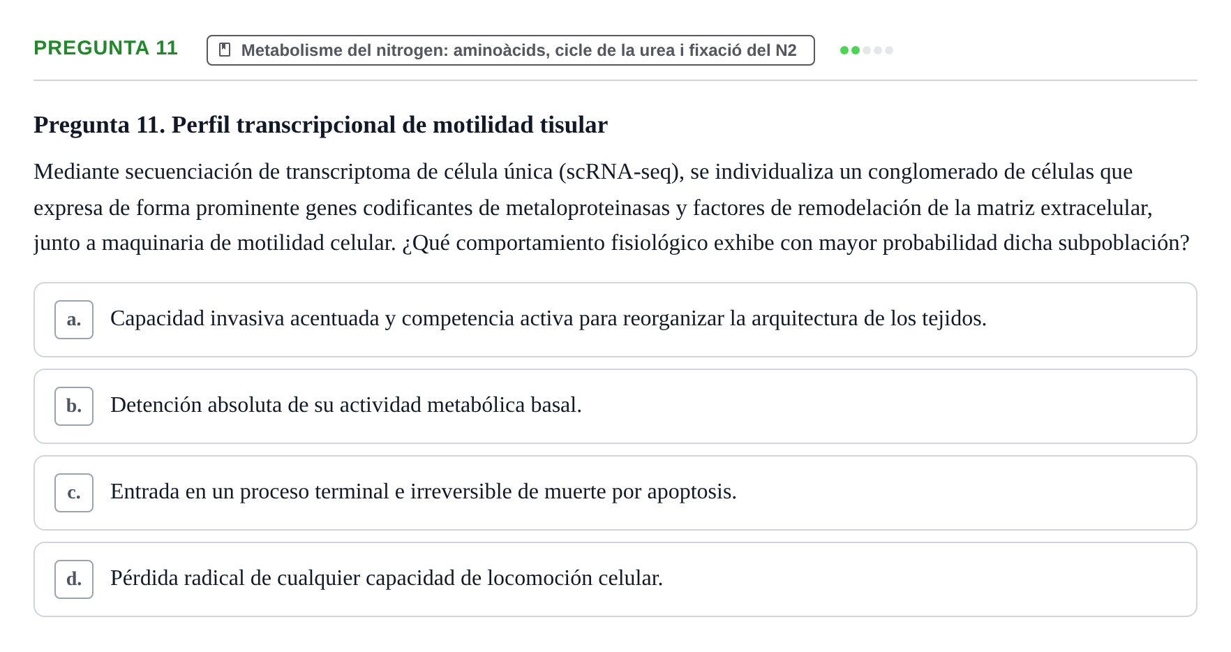 Enunciado: Pregunta 11