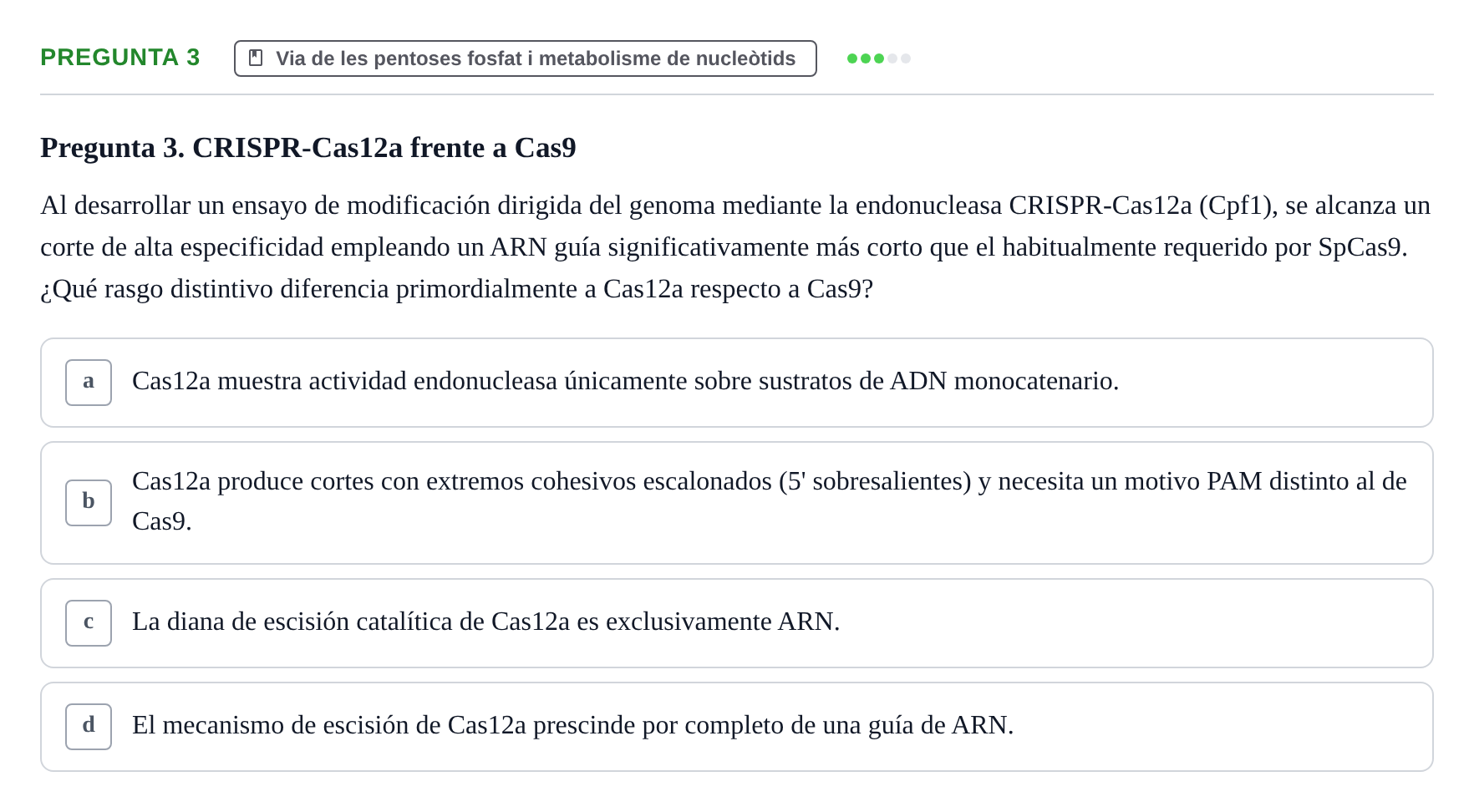 Enunciado: Pregunta 3