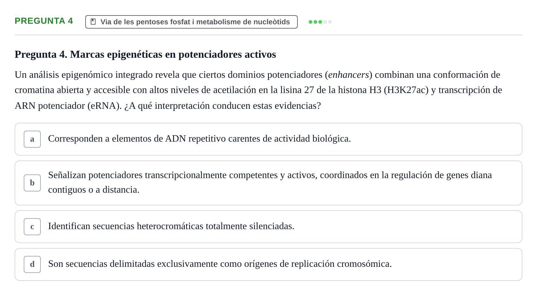 Enunciado: Pregunta 4