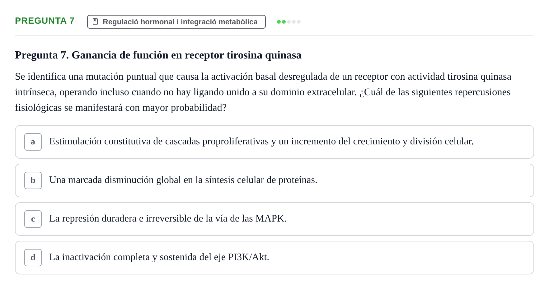 Enunciado: Pregunta 7