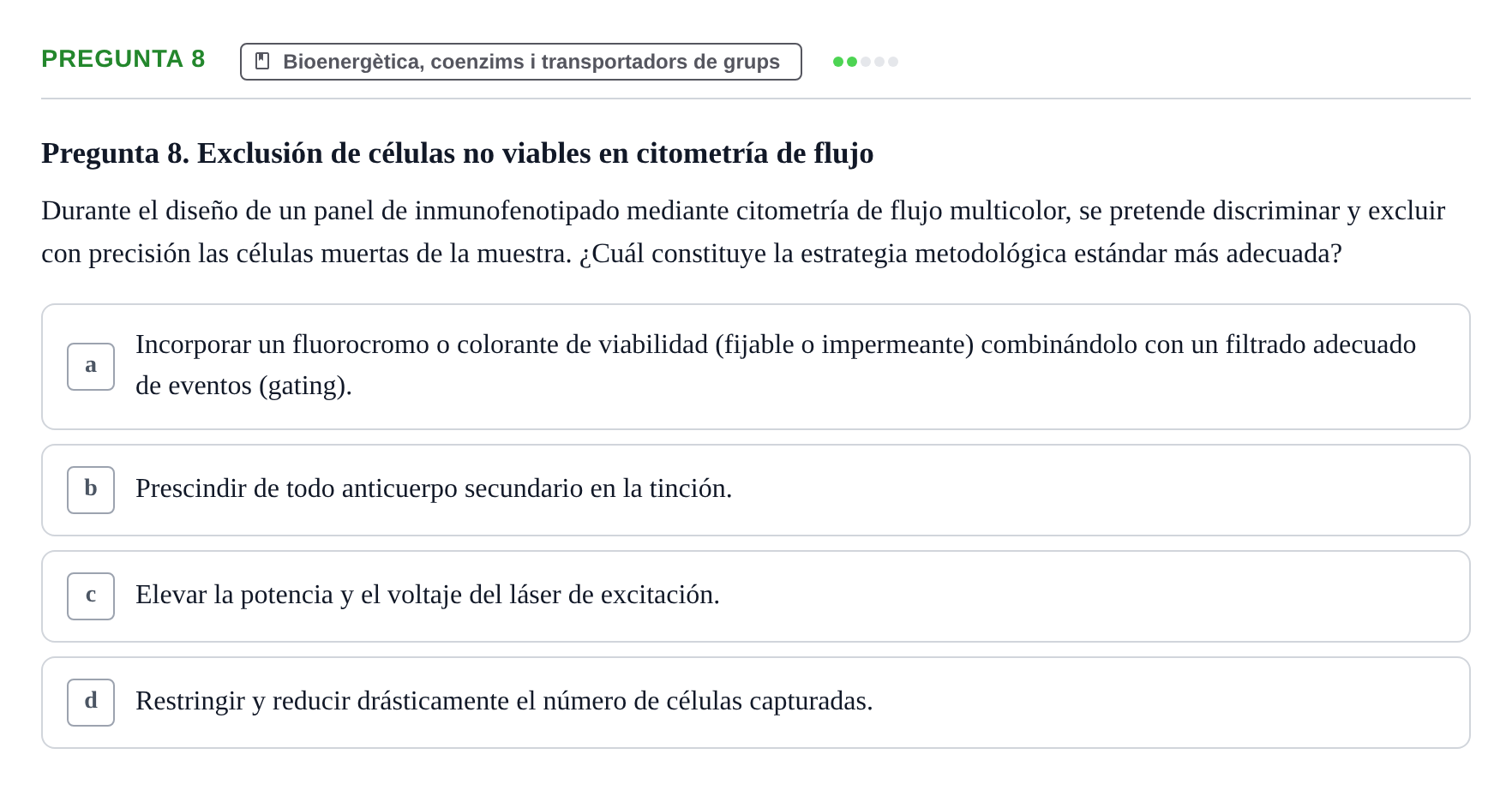 Enunciado: Pregunta 8