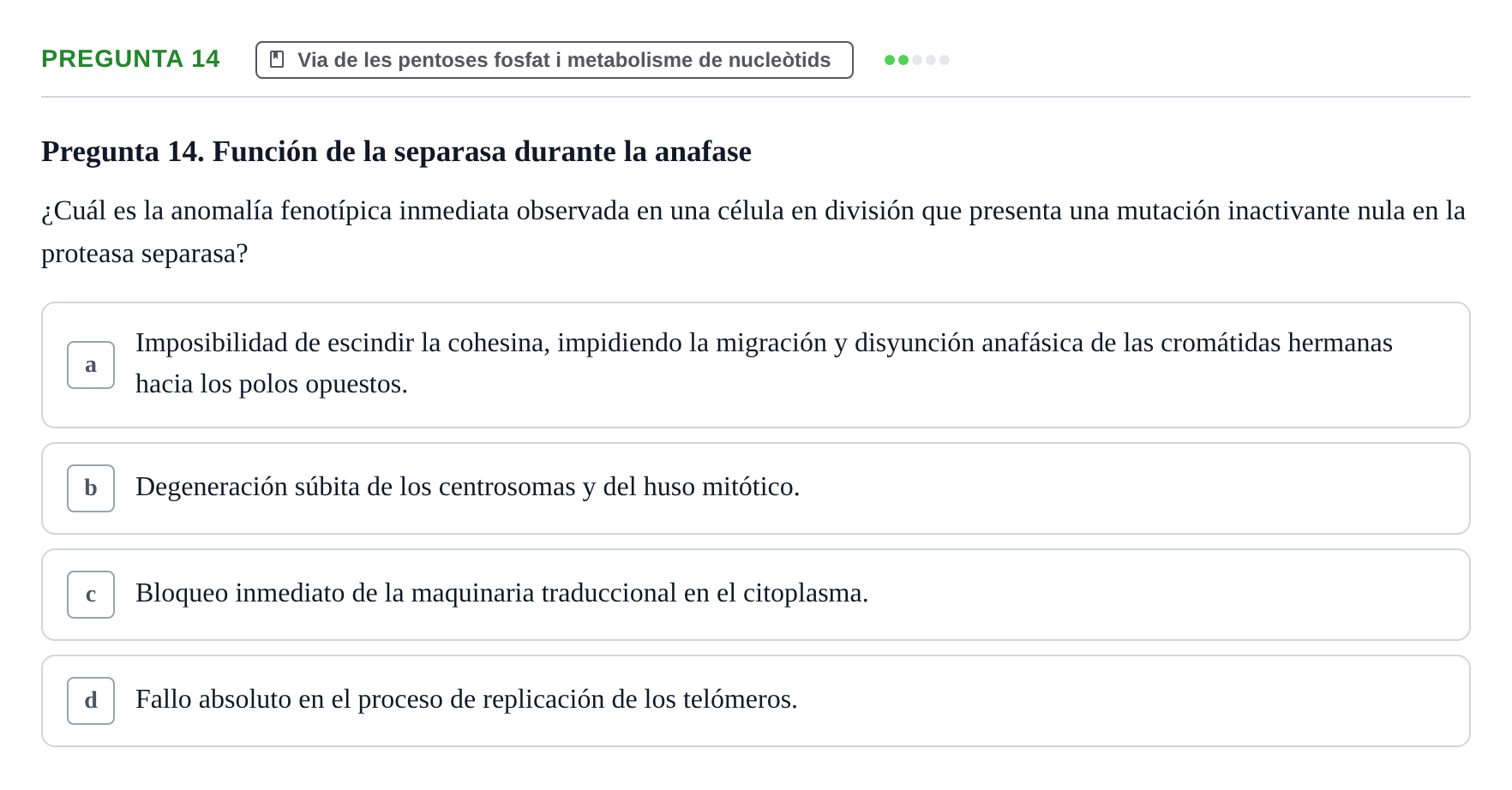 Enunciado: Pregunta 14