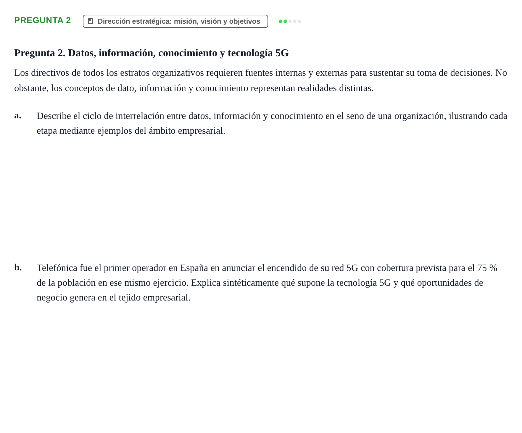 Enunciado: Pregunta 2