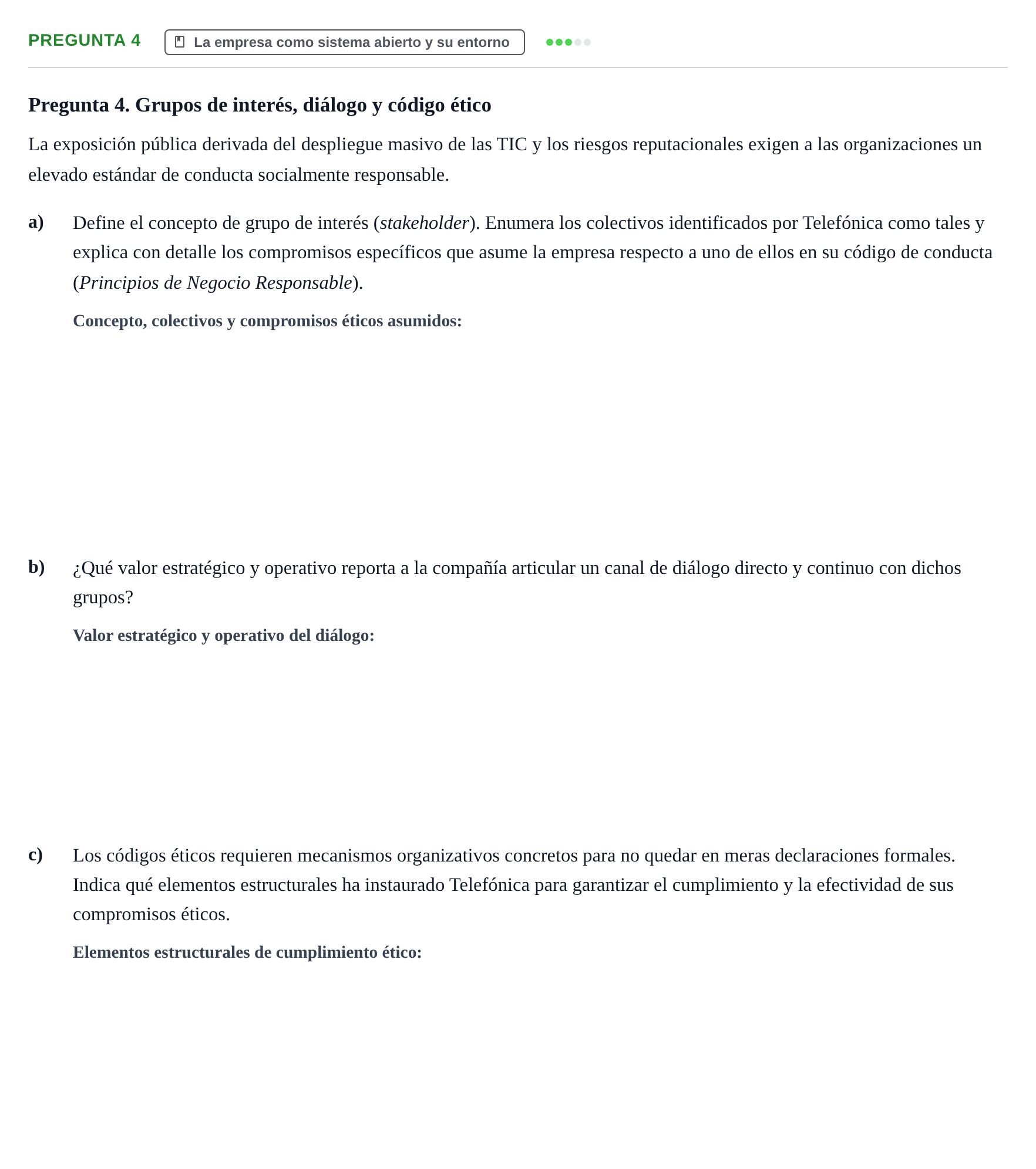 Enunciado: Pregunta 4