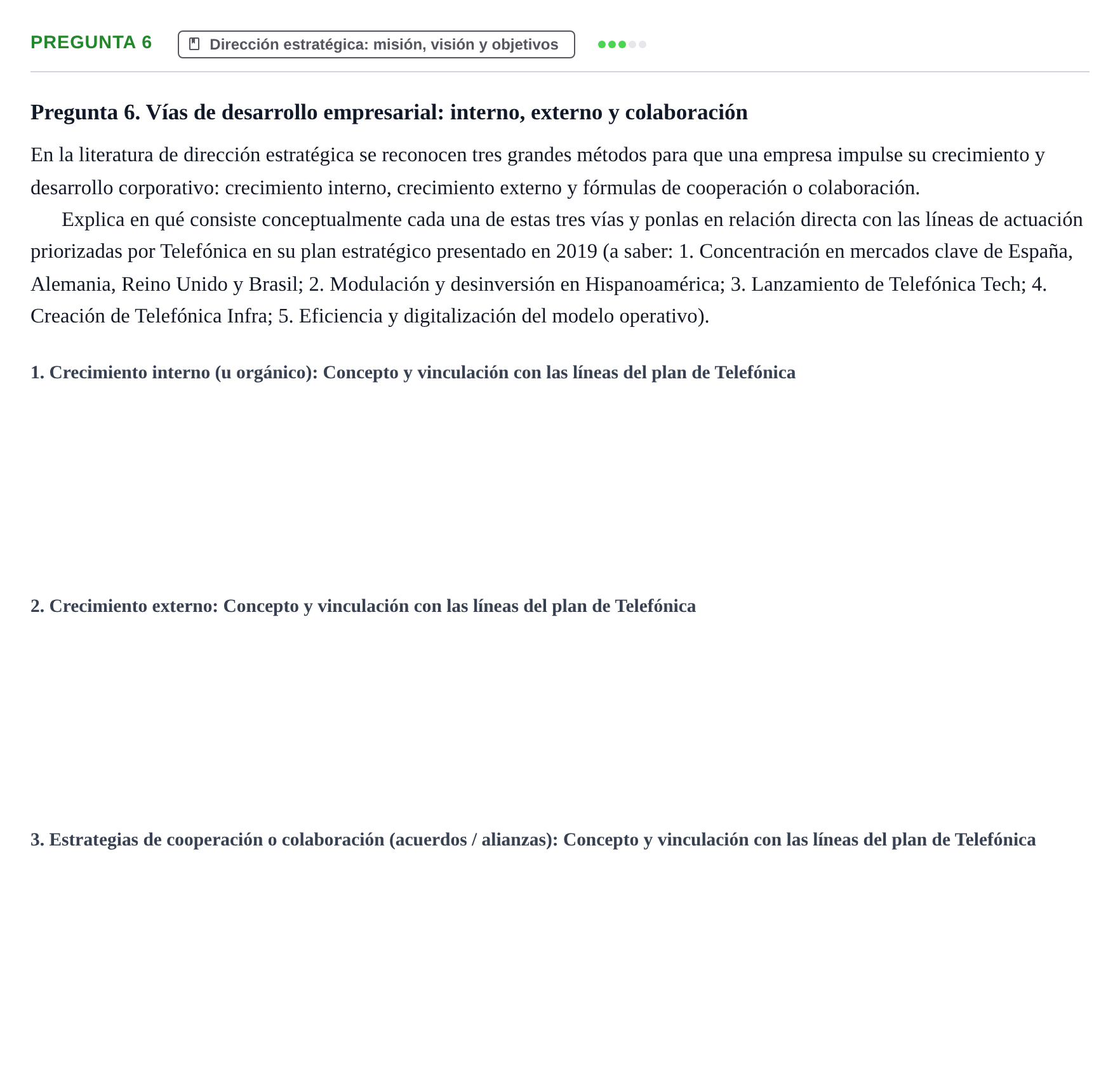 Enunciado: Pregunta 6