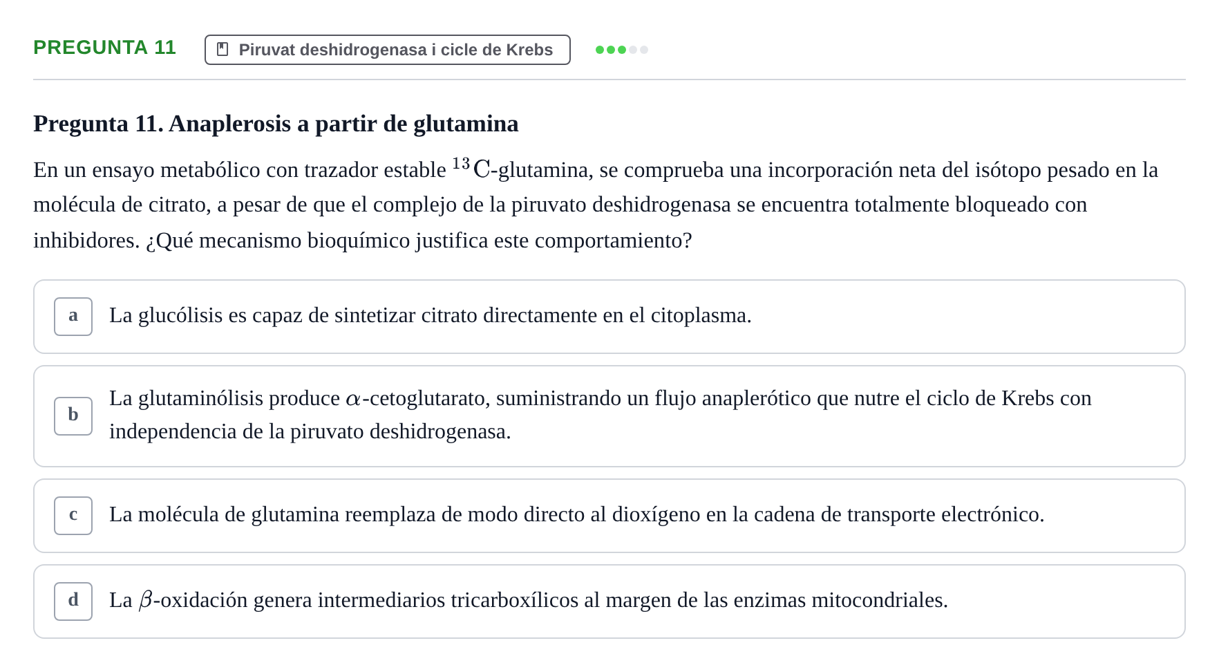 Enunciado: Pregunta 11