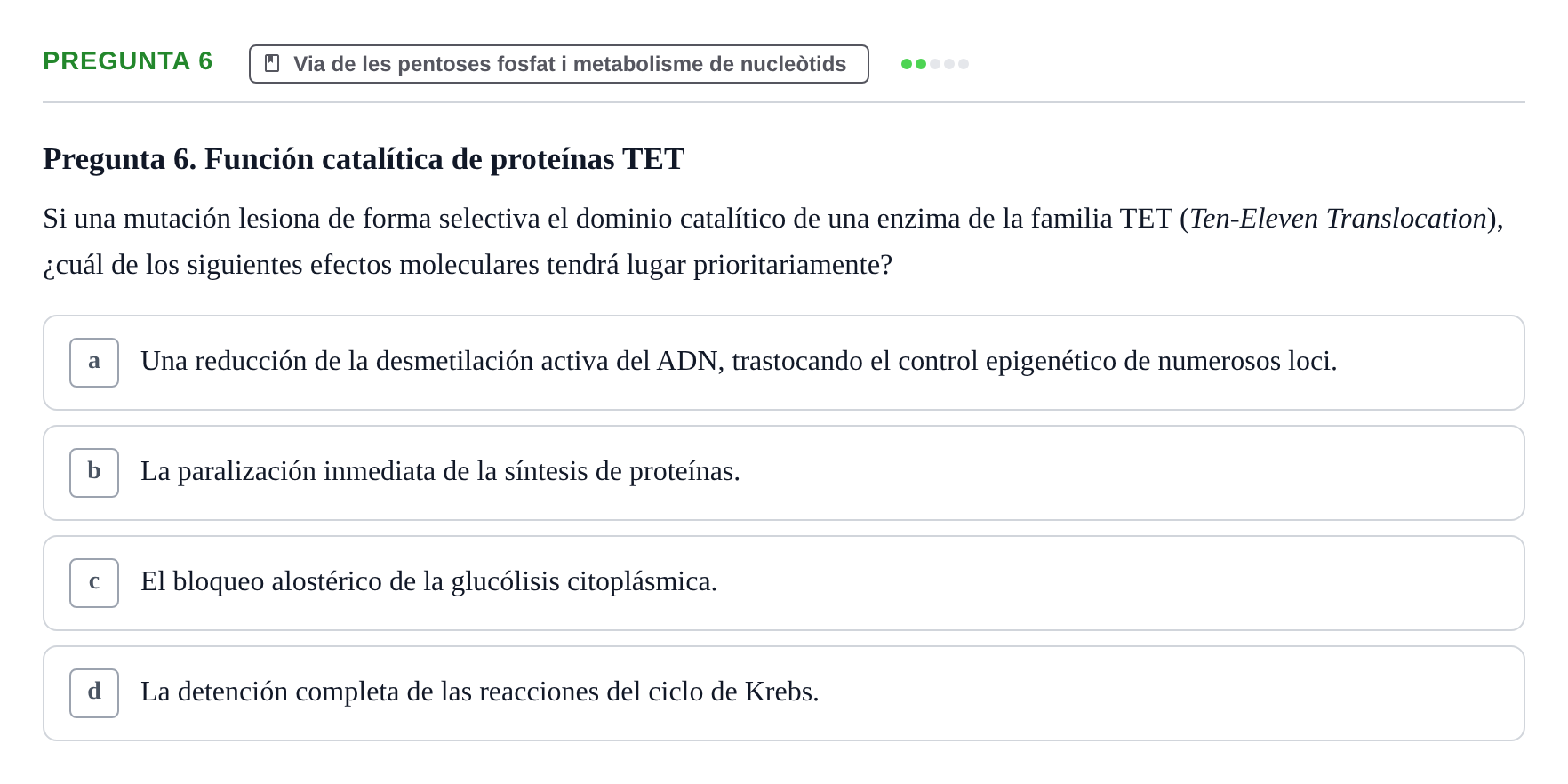 Enunciado: Pregunta 6