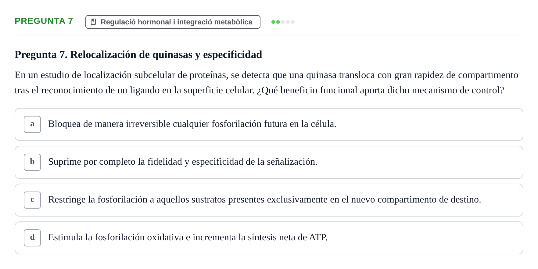 Enunciado: Pregunta 7