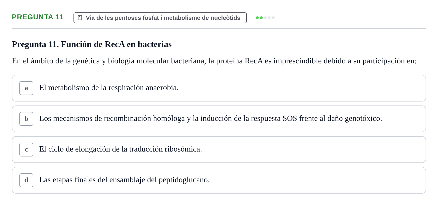 Enunciado: Pregunta 11