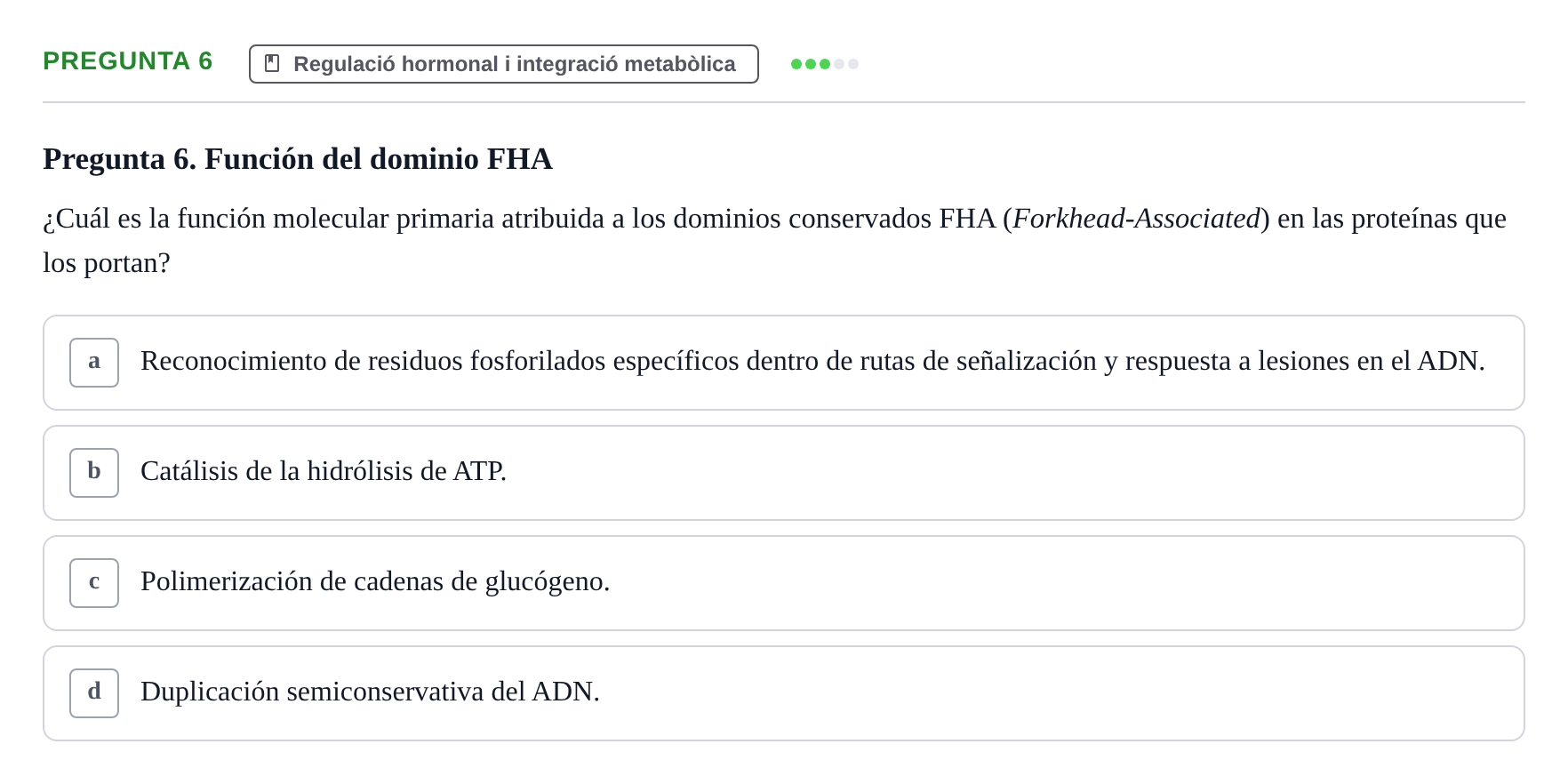 Enunciado: Pregunta 6