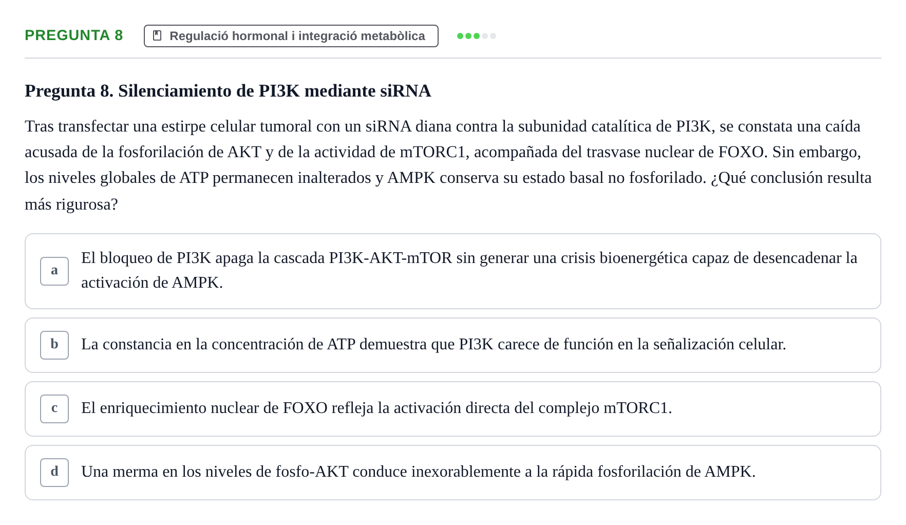 Enunciado: Pregunta 8
