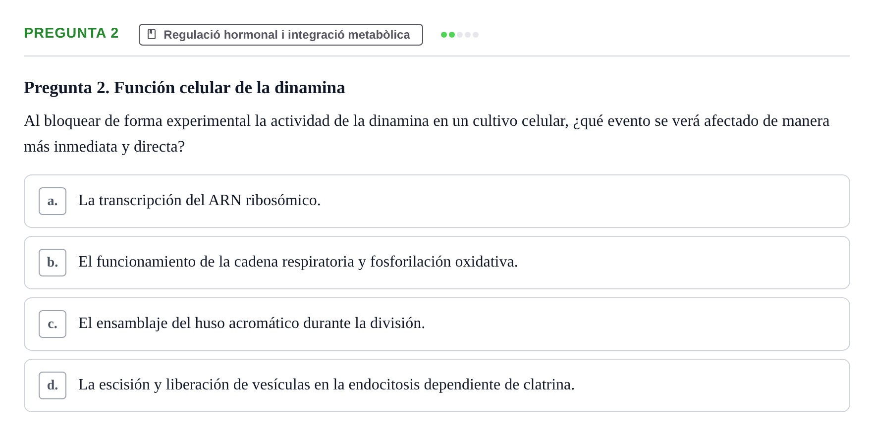 Enunciado: Pregunta 2