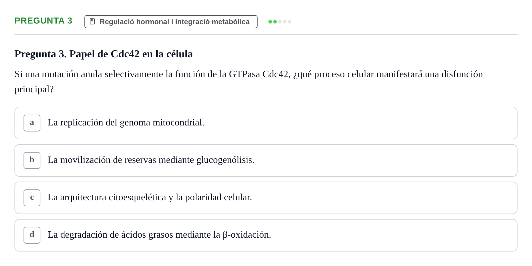 Enunciado: Pregunta 3