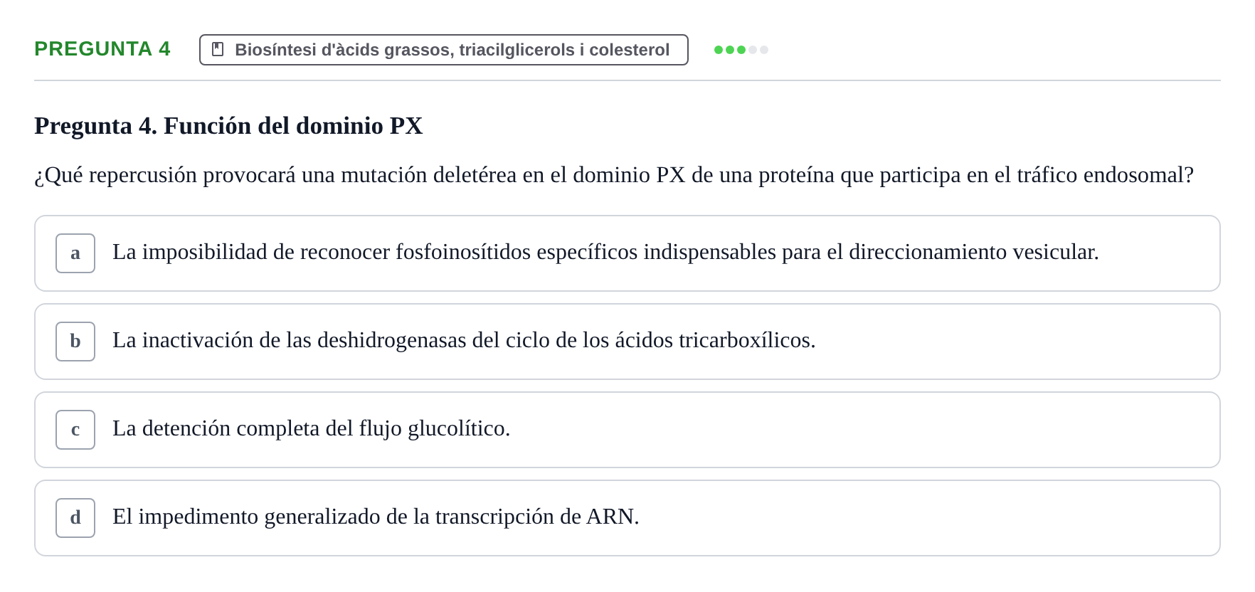 Enunciado: Pregunta 4