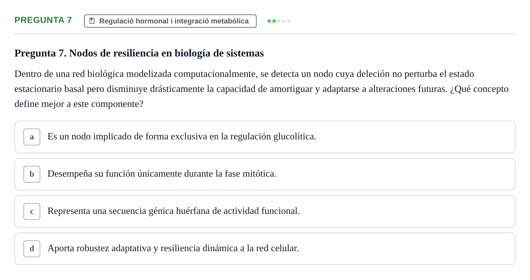 Enunciado: Pregunta 7
