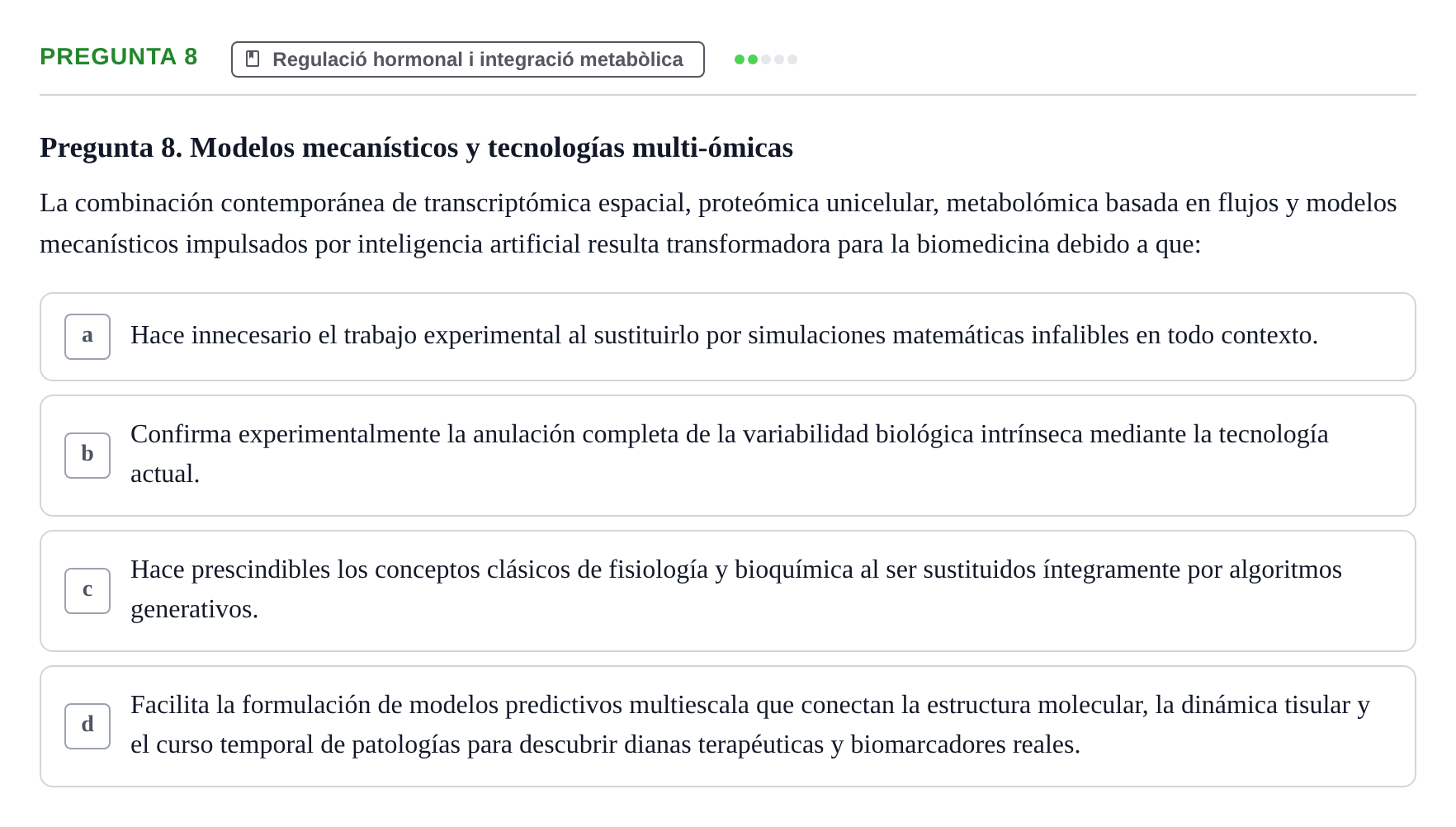 Enunciado: Pregunta 8