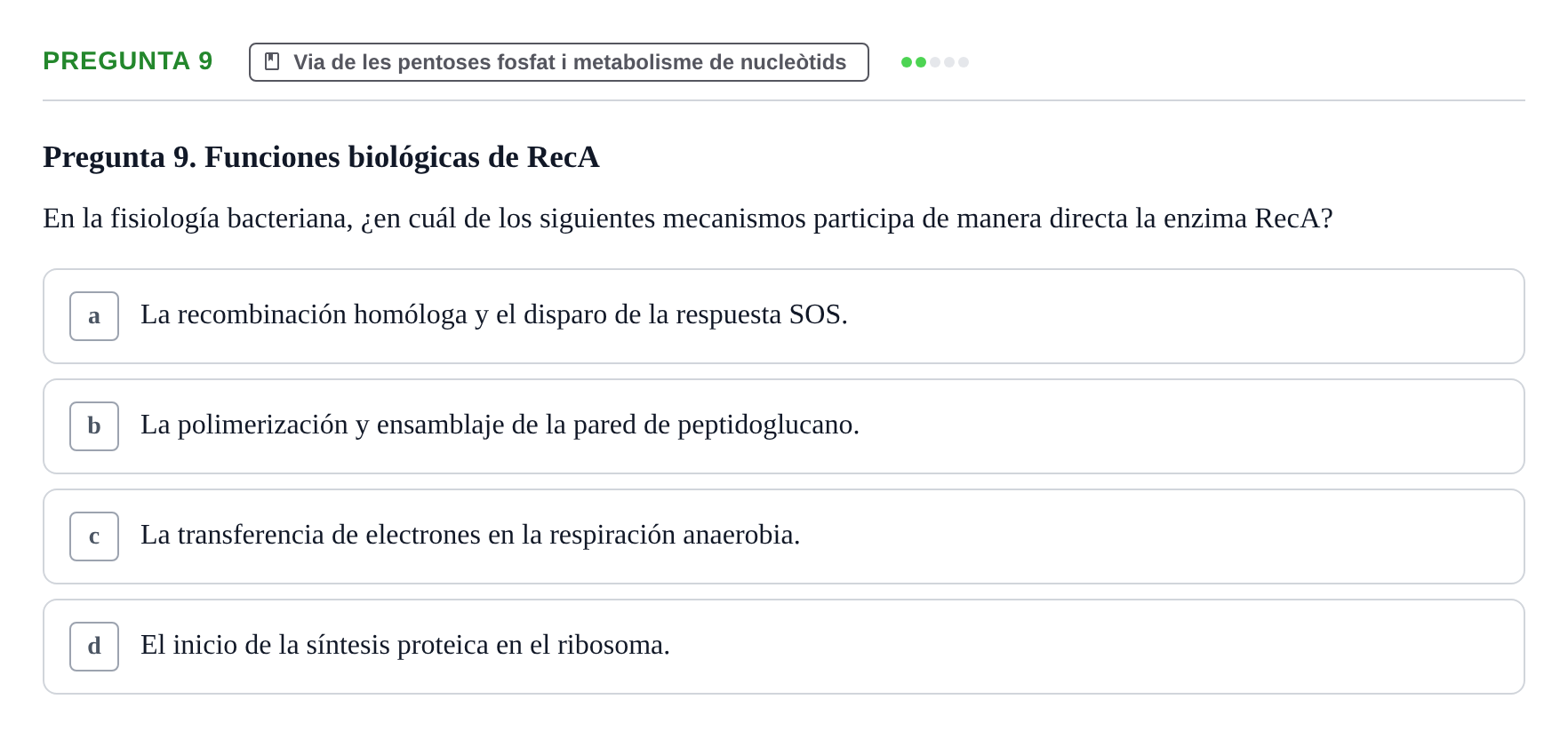 Enunciado: Pregunta 9