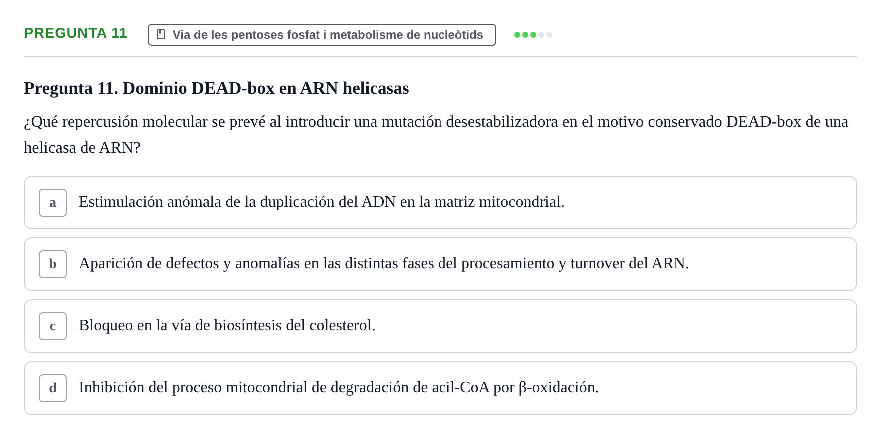 Enunciado: Pregunta 11