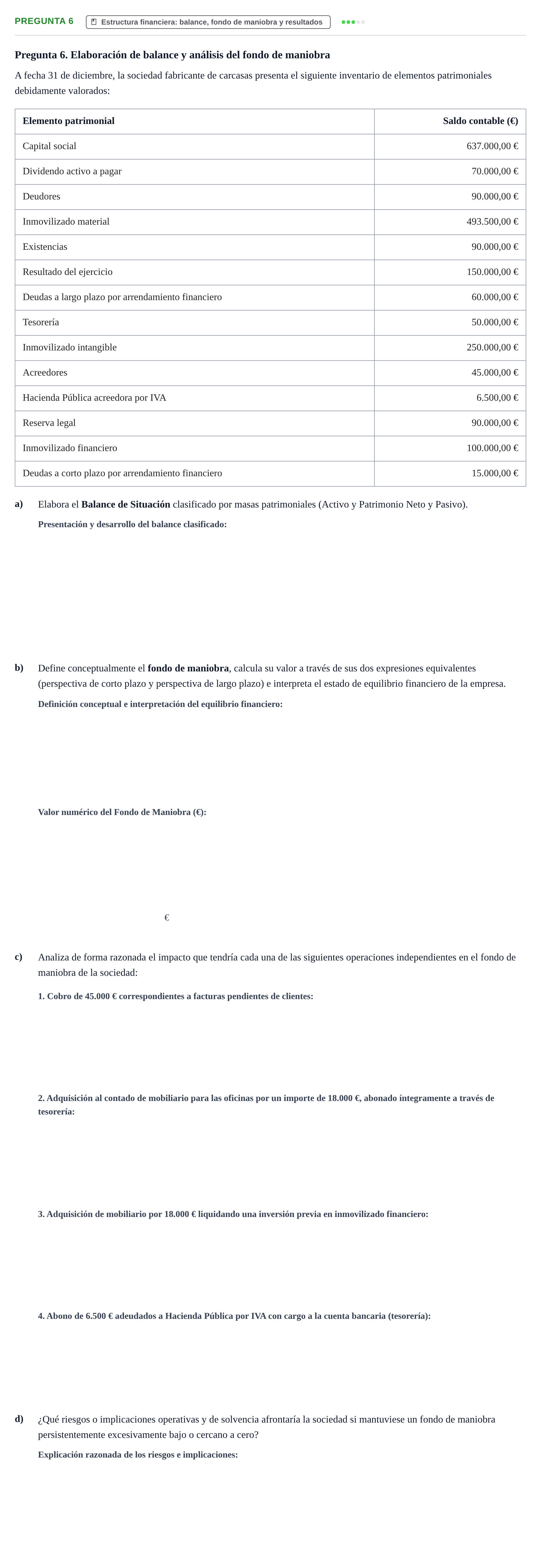 Enunciado: Pregunta 6