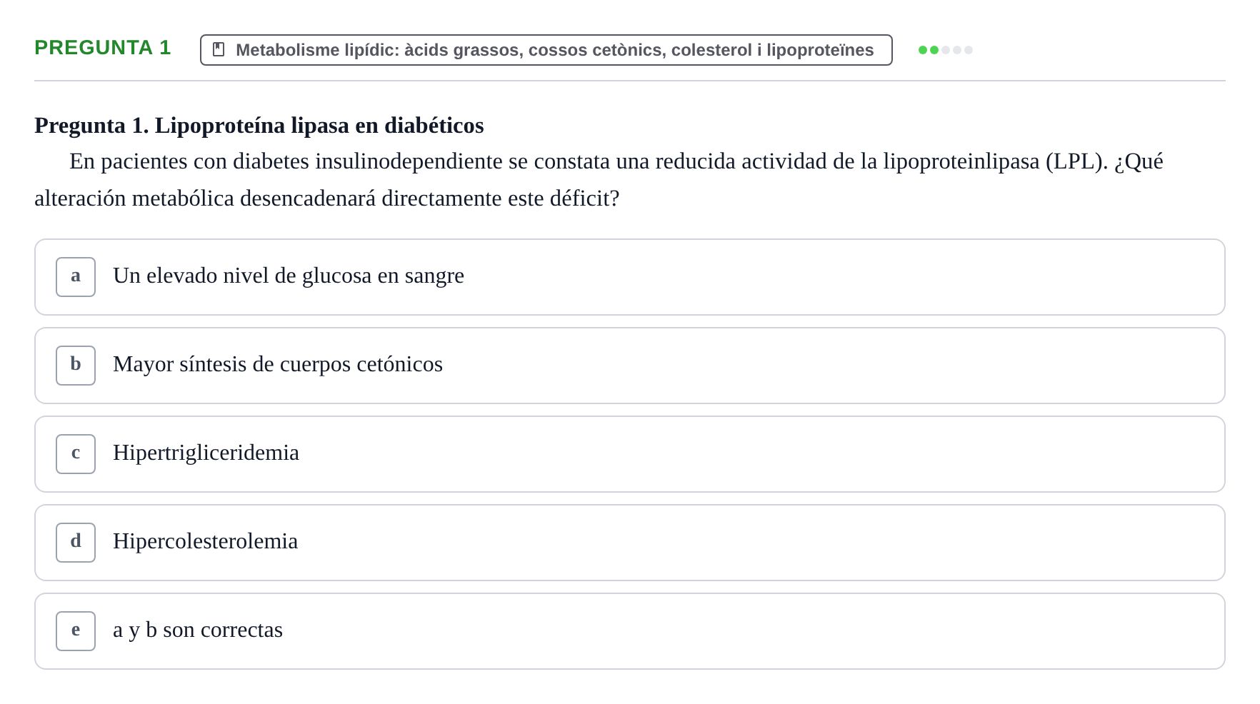 Enunciado: Pregunta 1 · Bioquímica i Biologia Molecular URV 2014