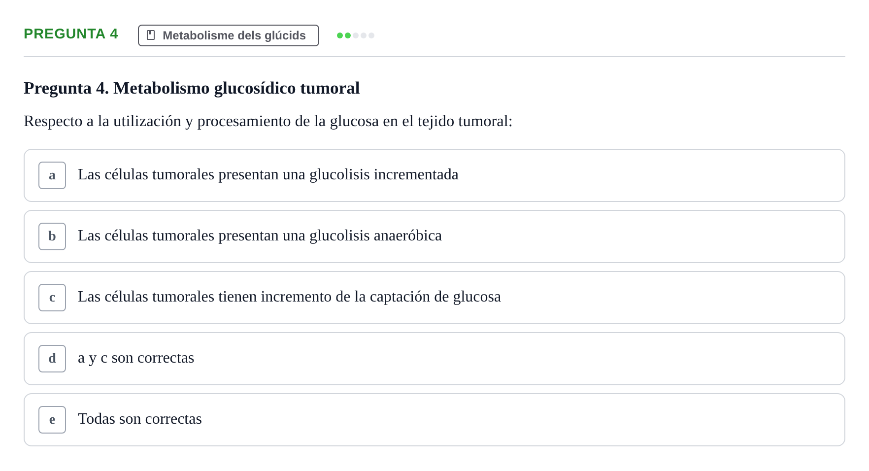 Enunciado: Pregunta 4 · Bioquímica i Biologia Molecular URV 2014