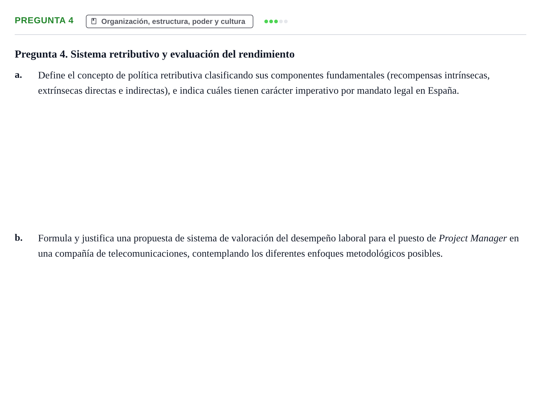 Enunciado: Pregunta 4