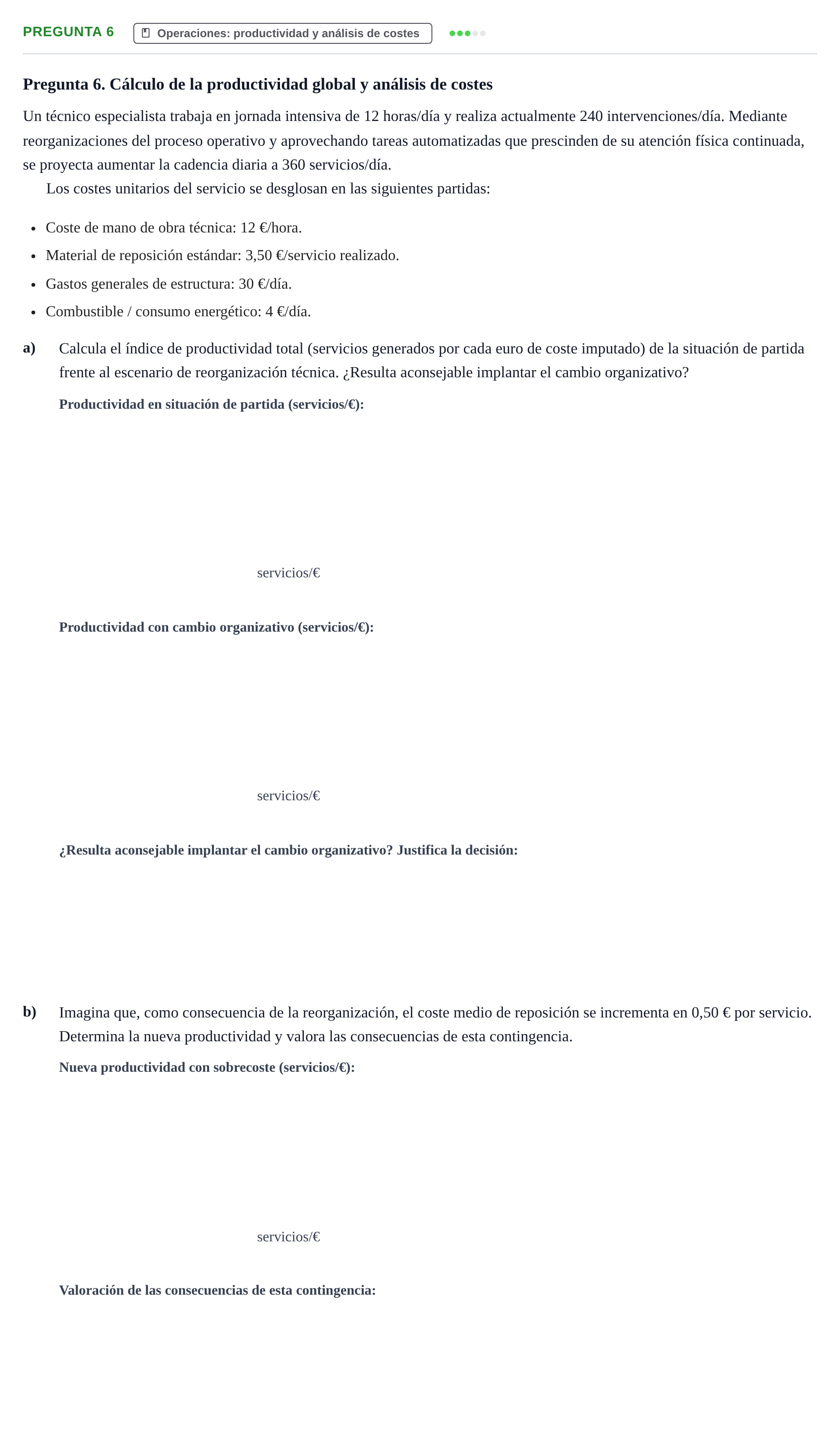 Enunciado: Pregunta 6