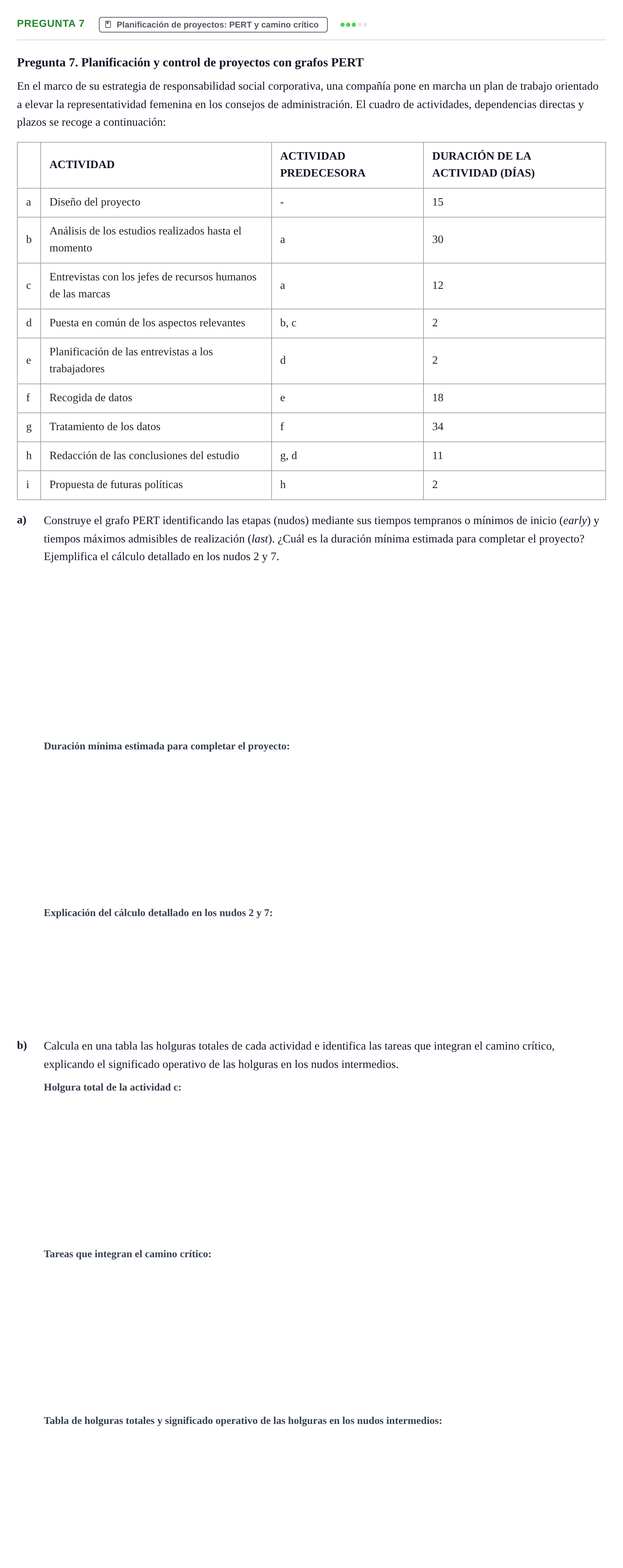 Enunciado: Pregunta 7