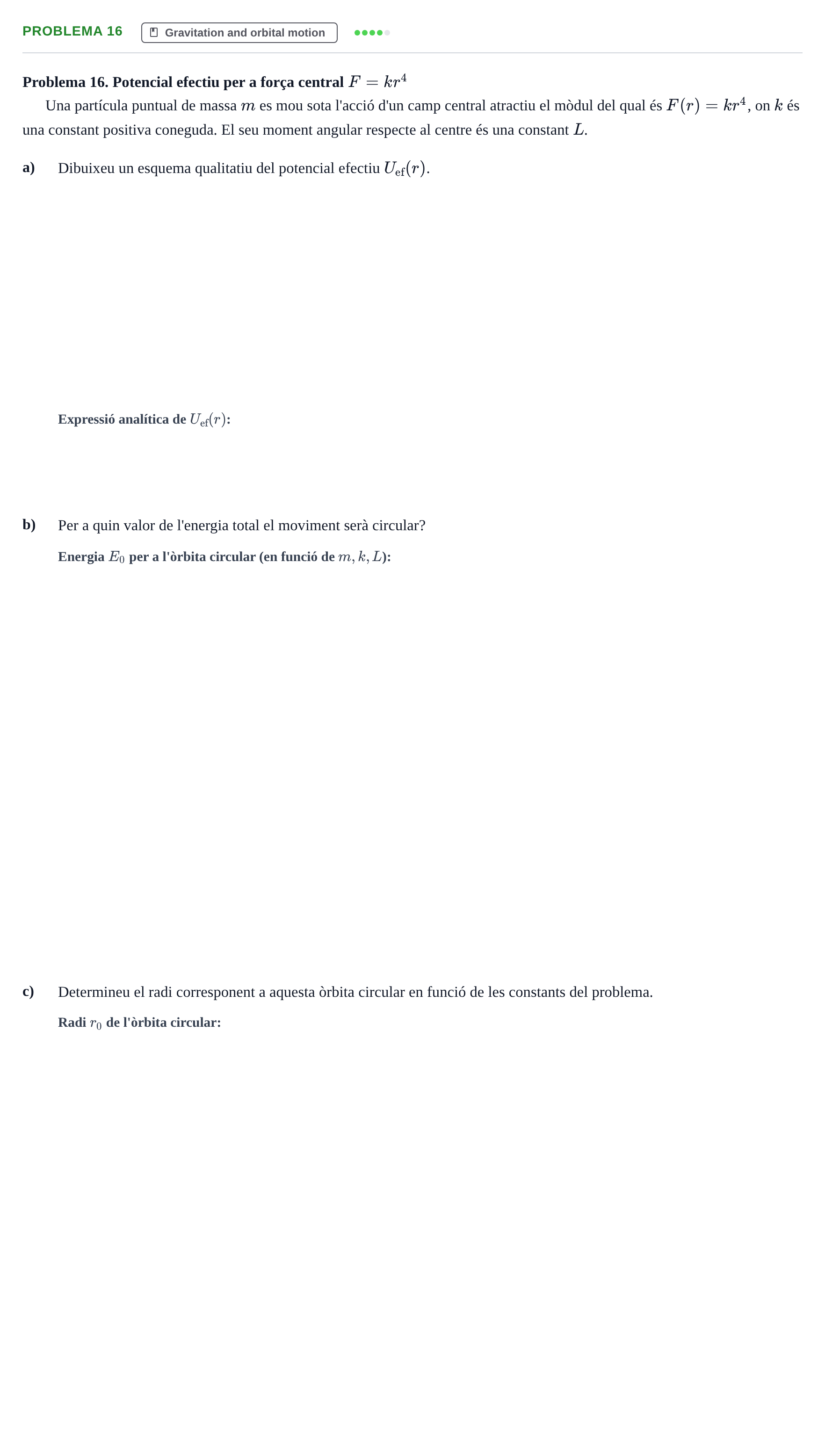 Enunciado: Problema 16 · Física II URV 2020