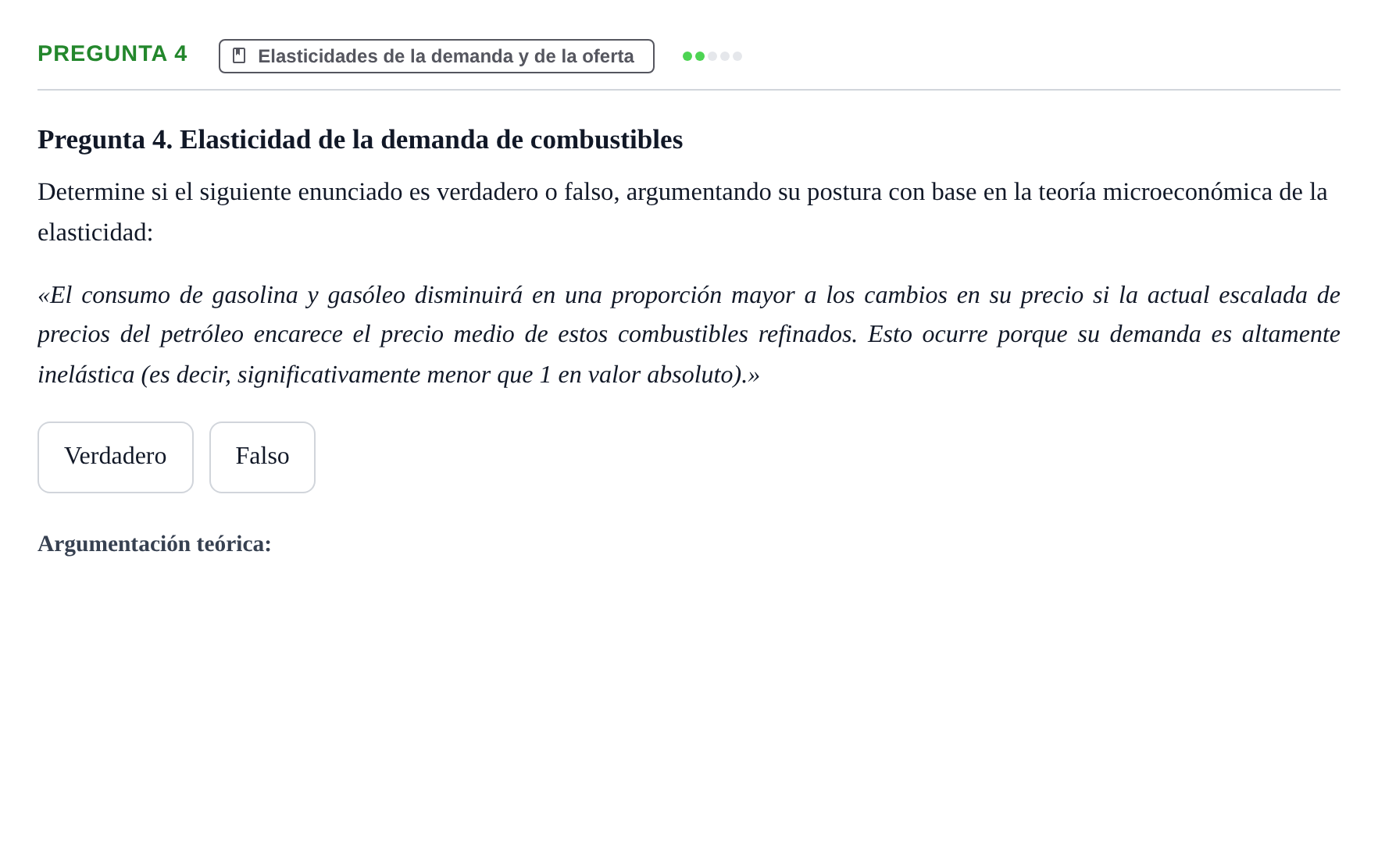 Enunciado: Pregunta 4