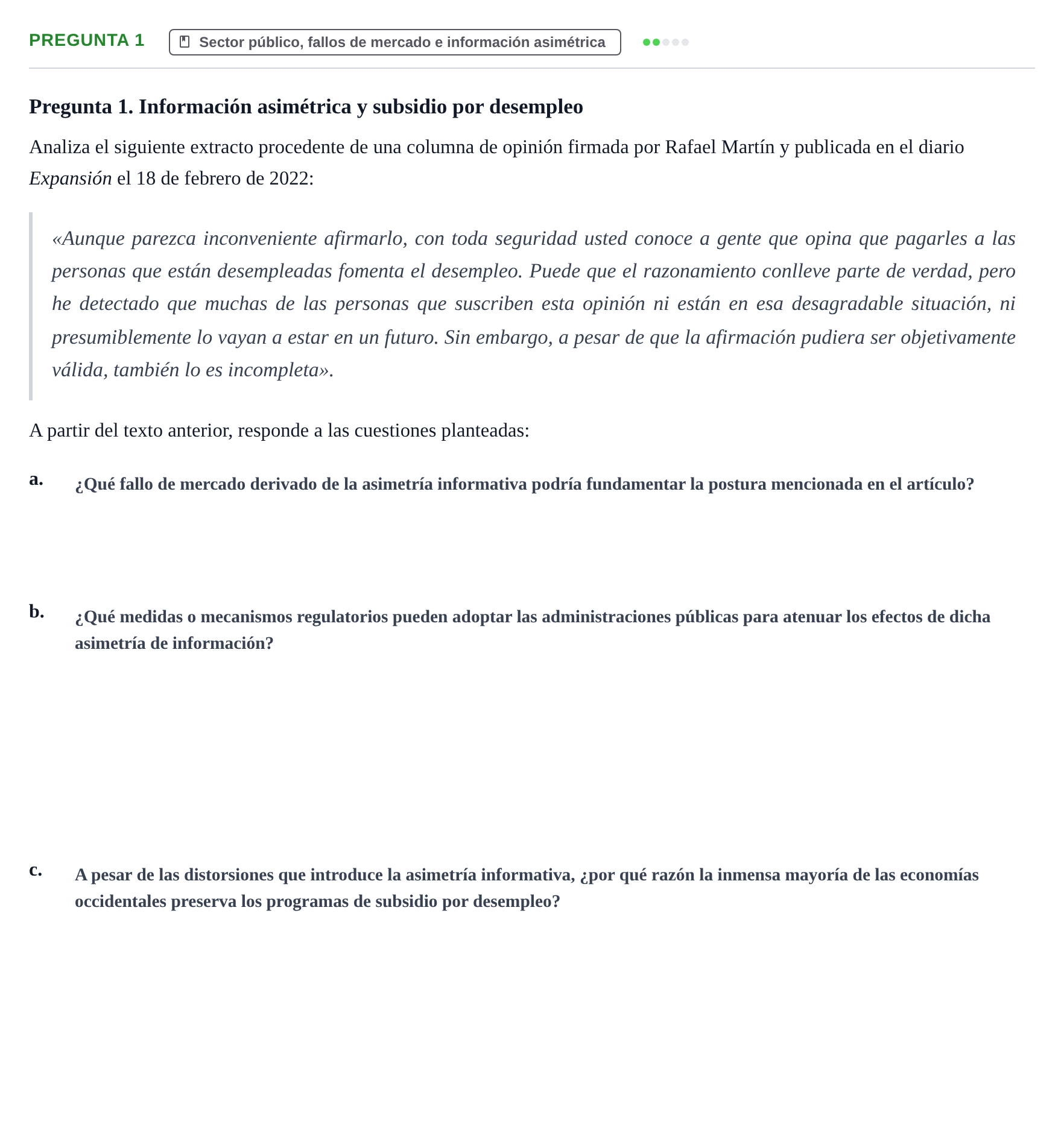 Enunciado: Pregunta 1