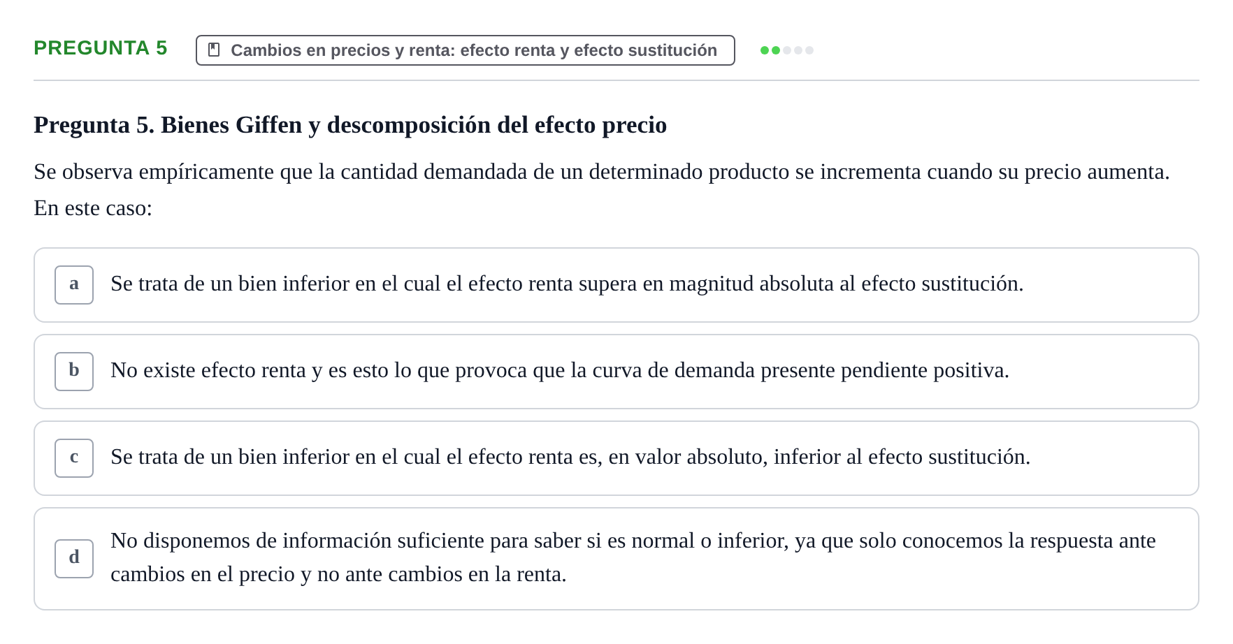 Enunciado: Pregunta 5