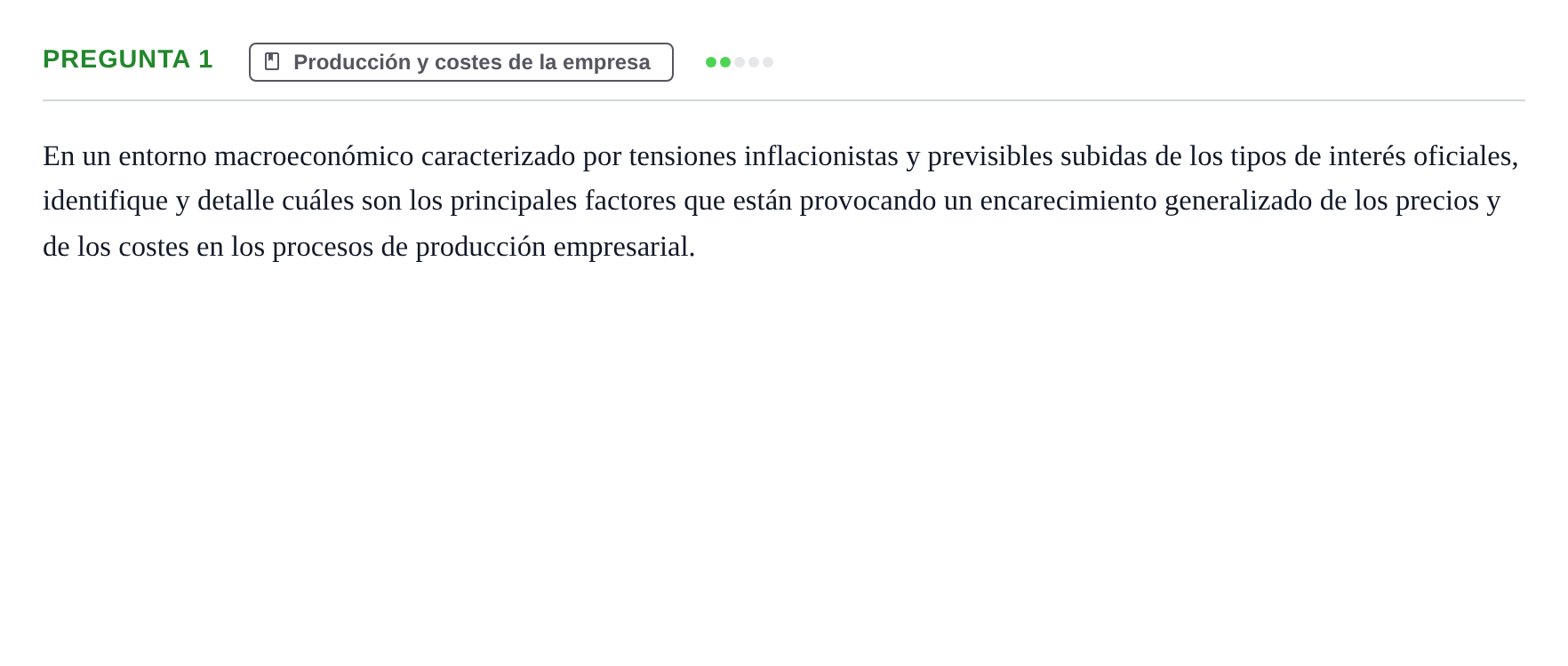 Enunciado: Pregunta 1