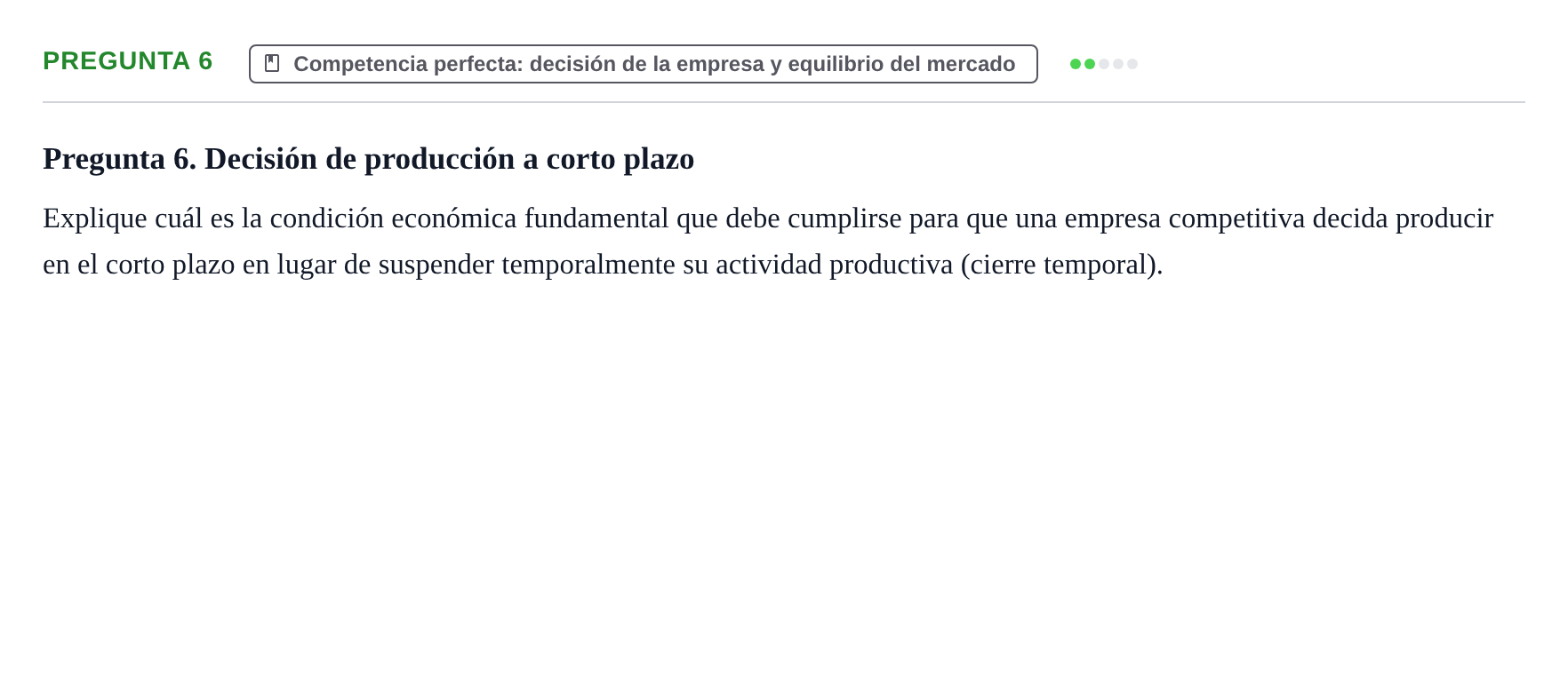 Enunciado: Pregunta 6