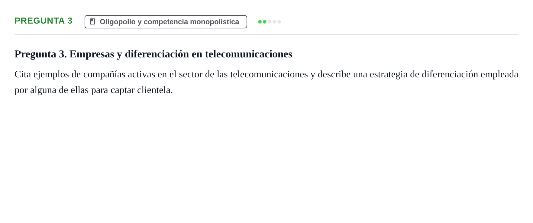 Enunciado: Pregunta 3