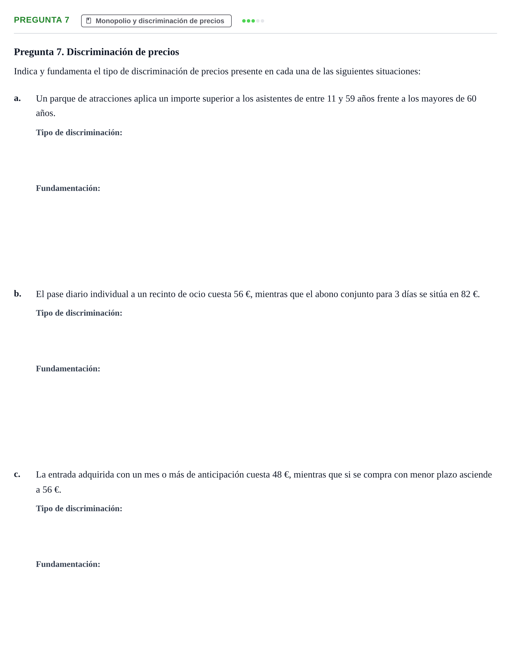 Enunciado: Pregunta 7