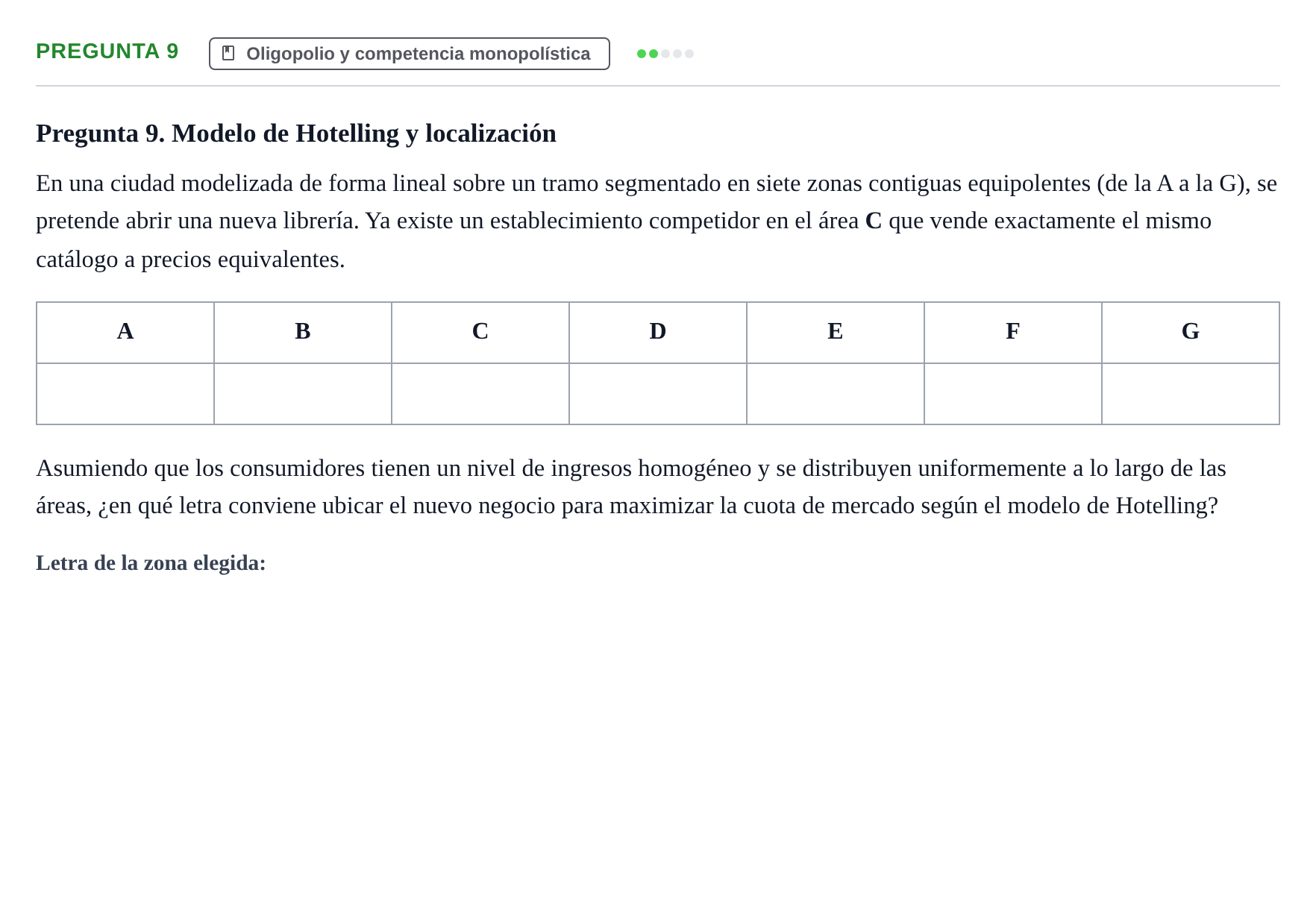 Enunciado: Pregunta 9