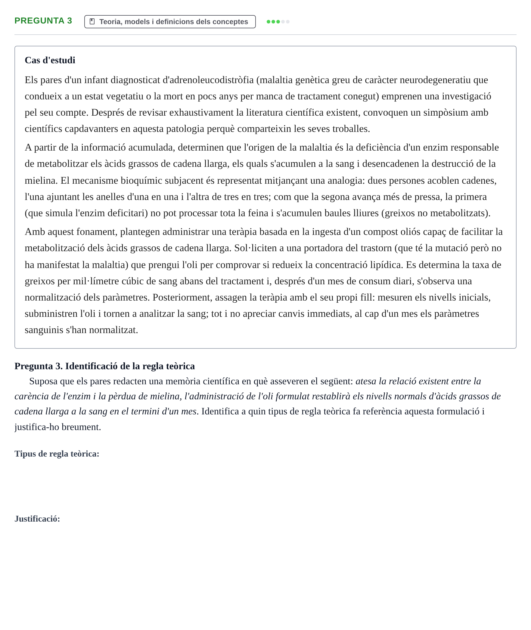 Enunciado: Pregunta 3