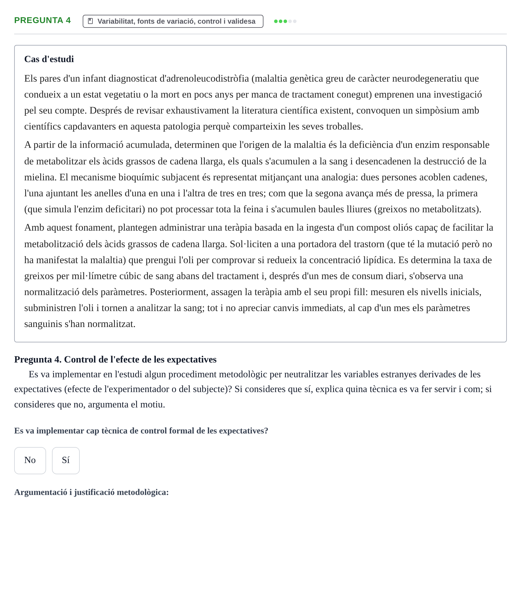 Enunciado: Pregunta 4