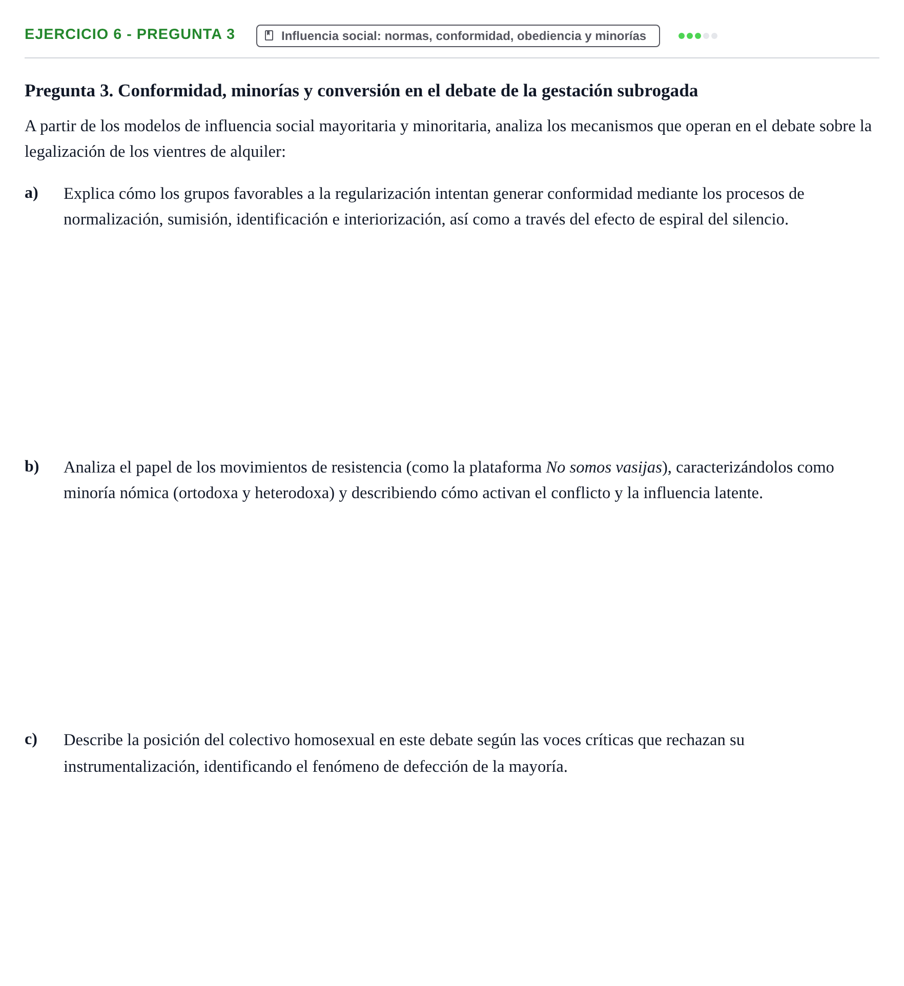 Enunciado: 6 - Pregunta 3