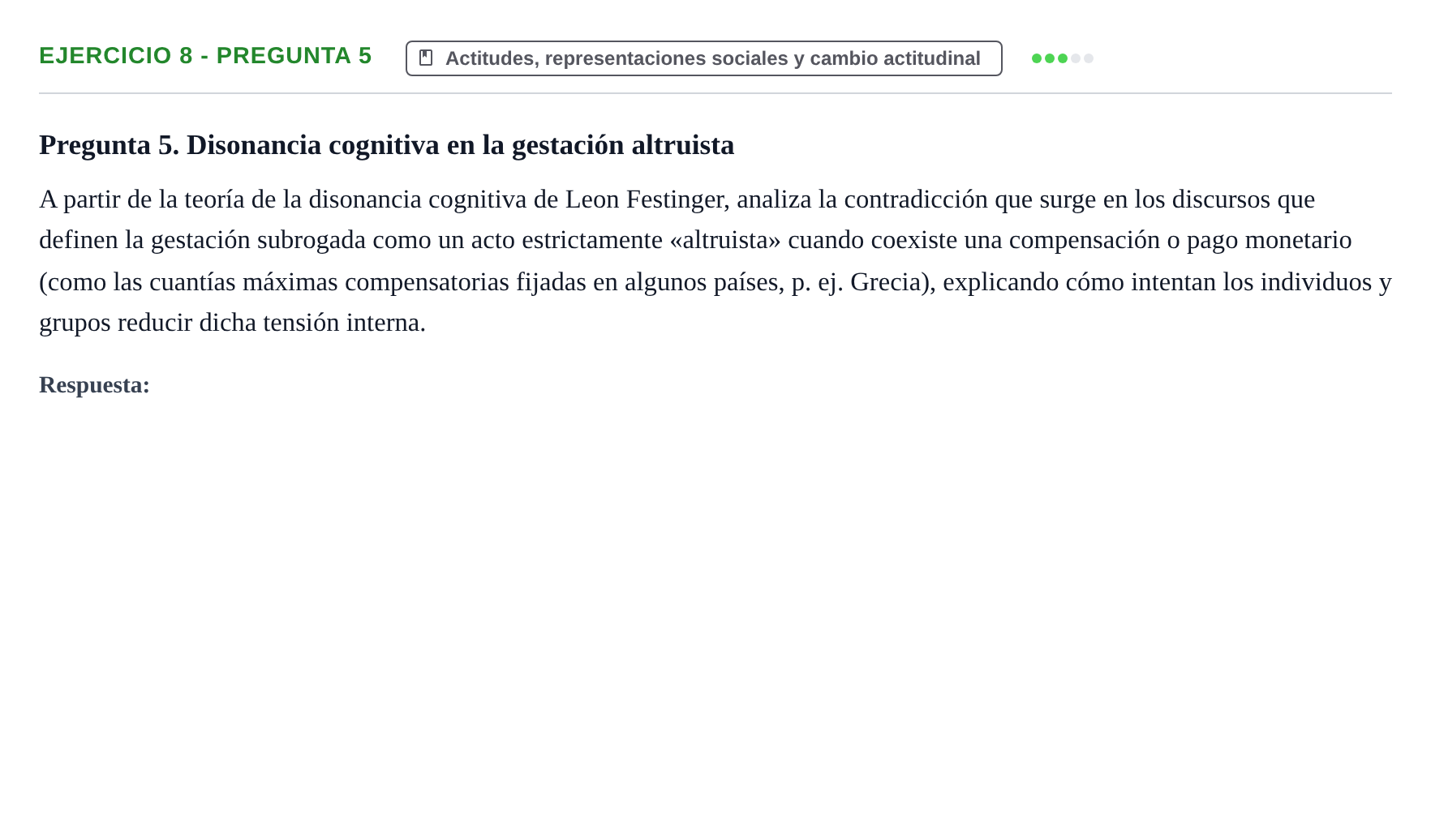 Enunciado: 8 - Pregunta 5