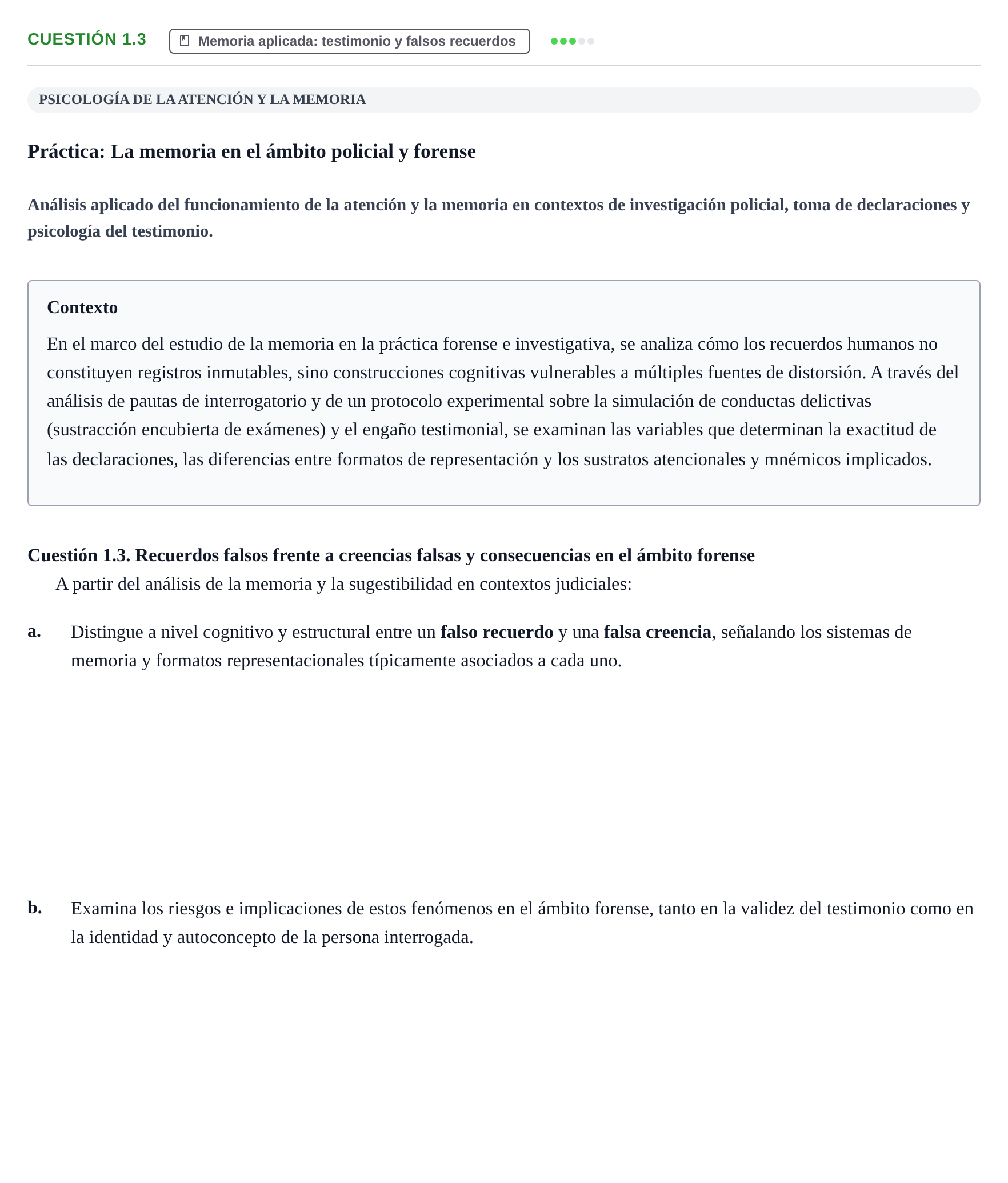 Enunciado: Cuestión 1.3