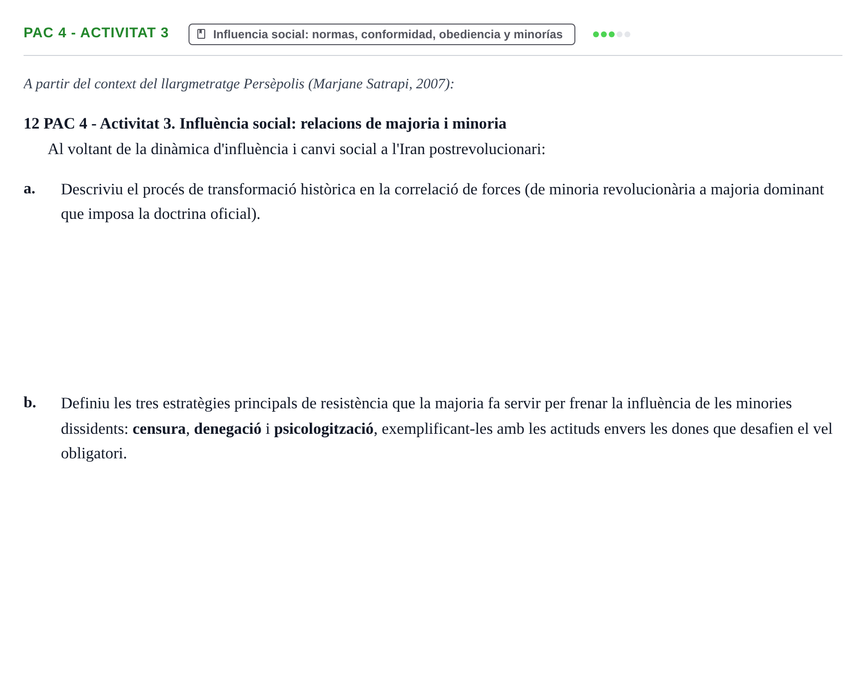 Enunciado: PAC 4 - Activitat 3
