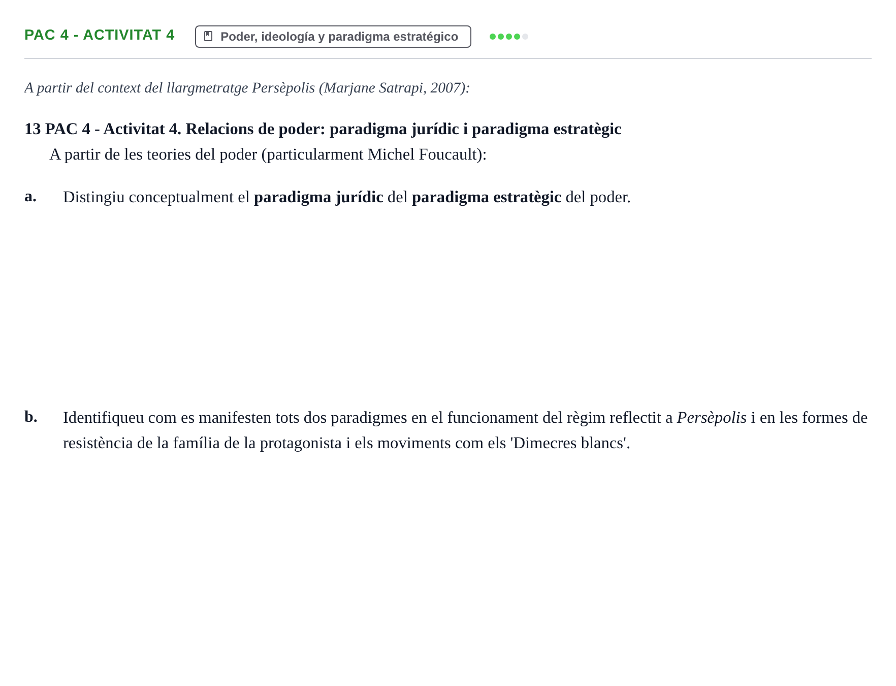 Enunciado: PAC 4 - Activitat 4