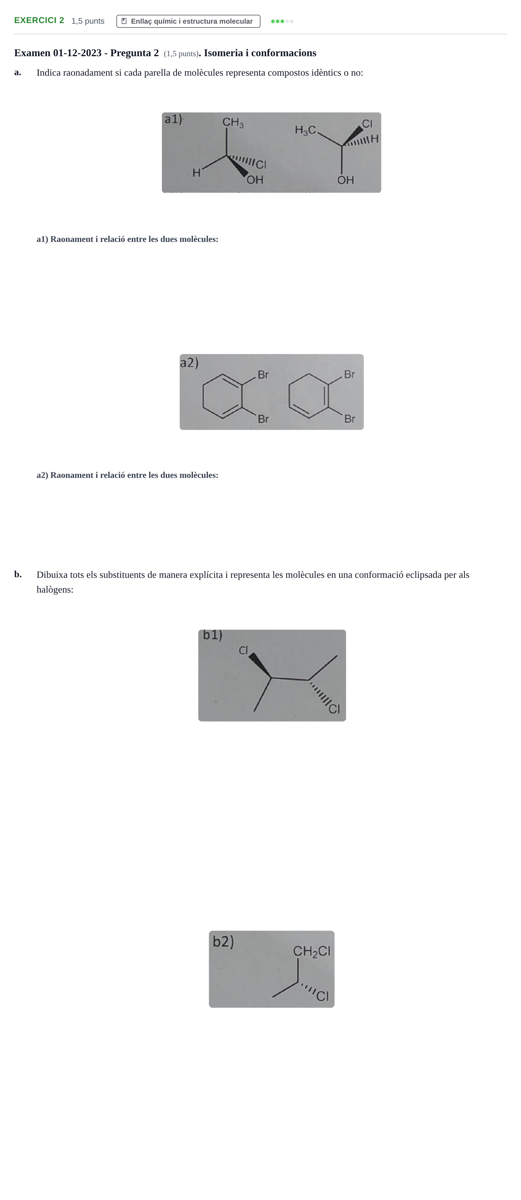 Enunciado: Problema 2 · Química I URV 2018