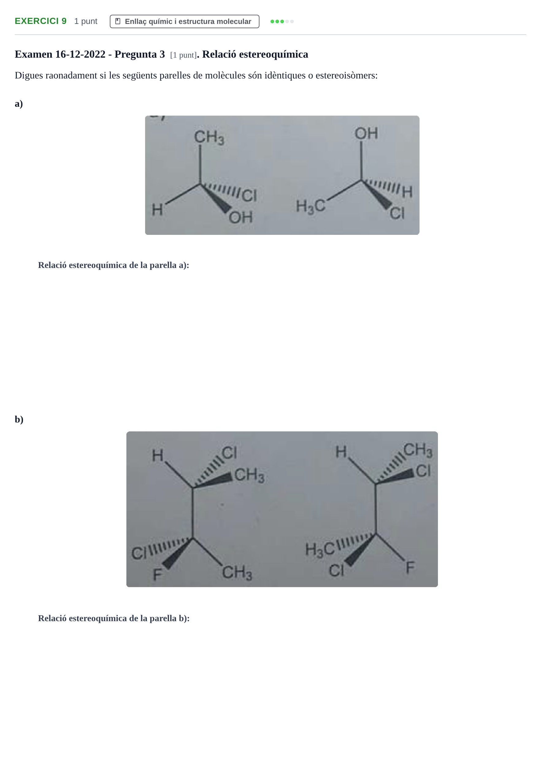 Enunciado: Problema 9 · Química I URV 2018