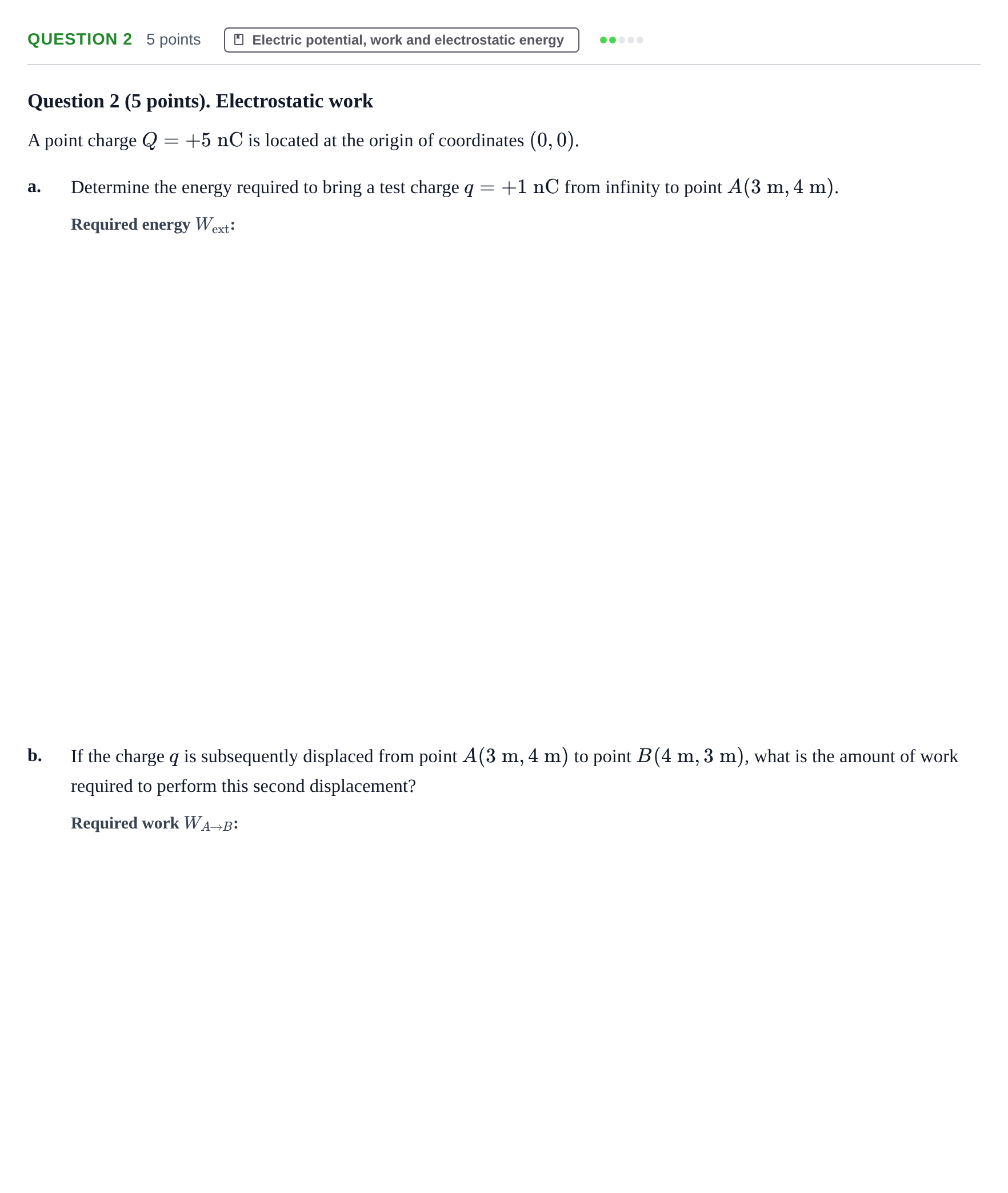 Enunciado: Question 2 · Física II URV 2024